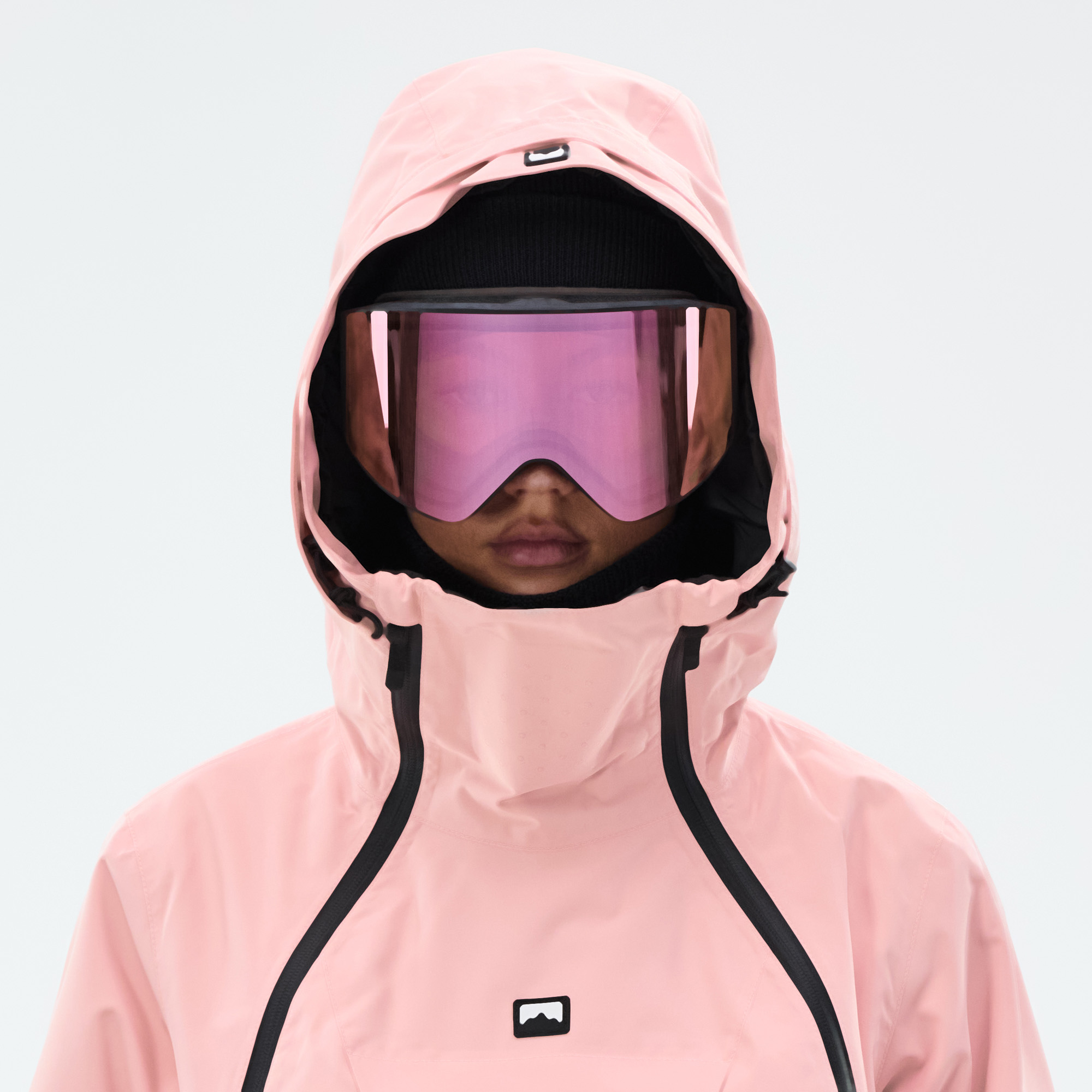 Montec W ピンク/ブラック ウェア XS（S〜M）の方向き Montec Doom W Ski Jacket Women Soft Pink/Black | Montecwear.com