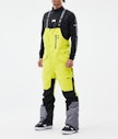 Fawk Snowboard Pants Men Bright Yellow/Black/Light Pearl