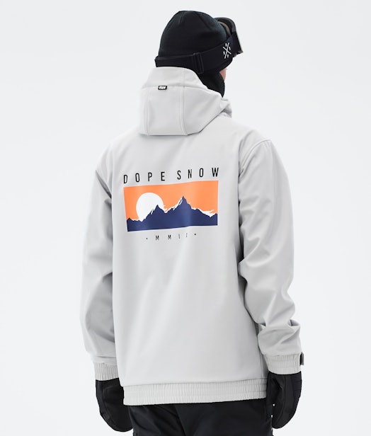 Yeti Snowboard Jacket Men Light Grey
