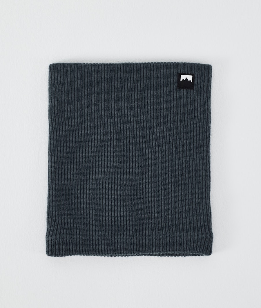 Classic Knitted Facemask Metal Blue