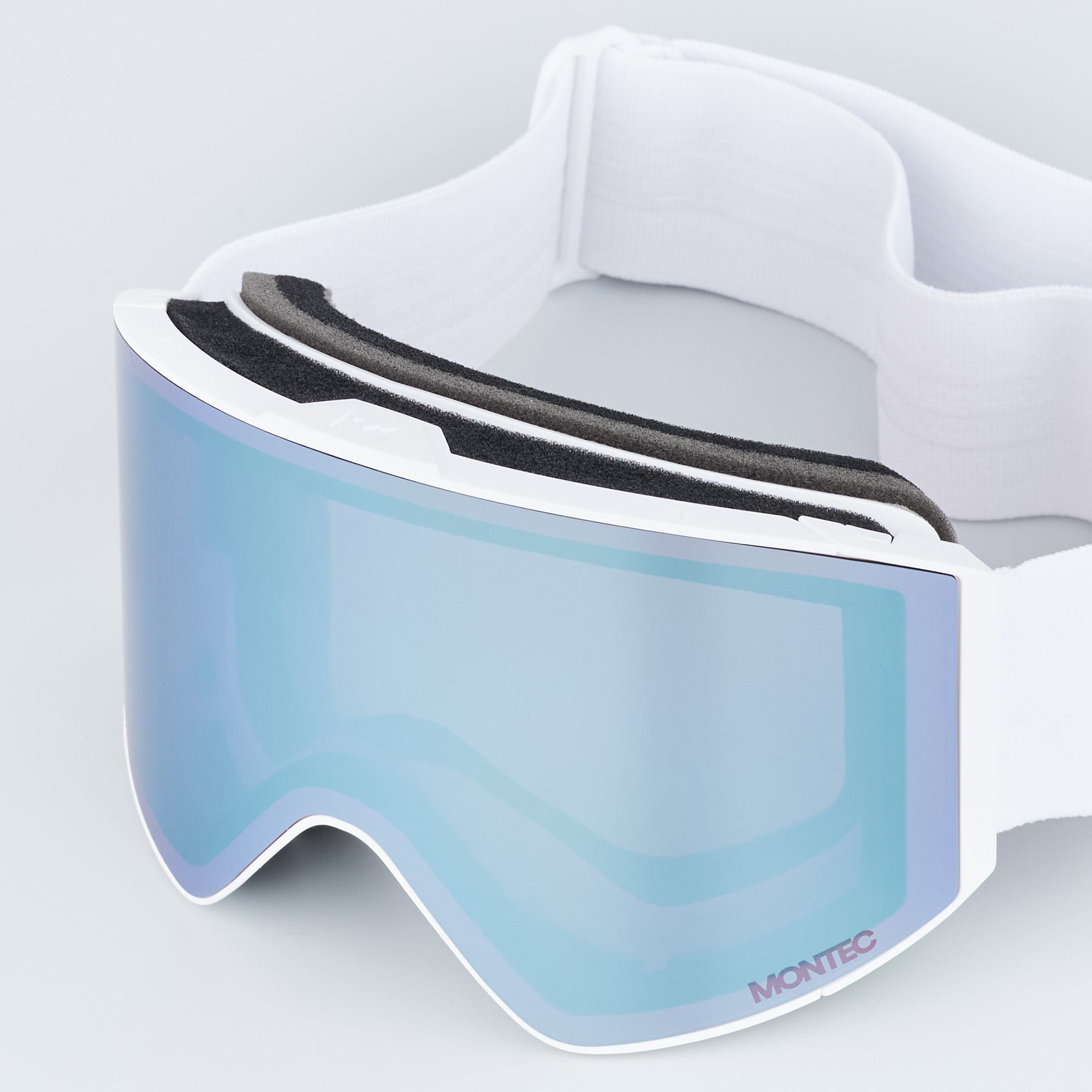 Montec Scope スキーゴーグル White W/White Moon Blue Mirror