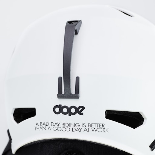 Dope Macon 2.0 Casque de Ski Homme Classic Matte White w/ Black - Blanc