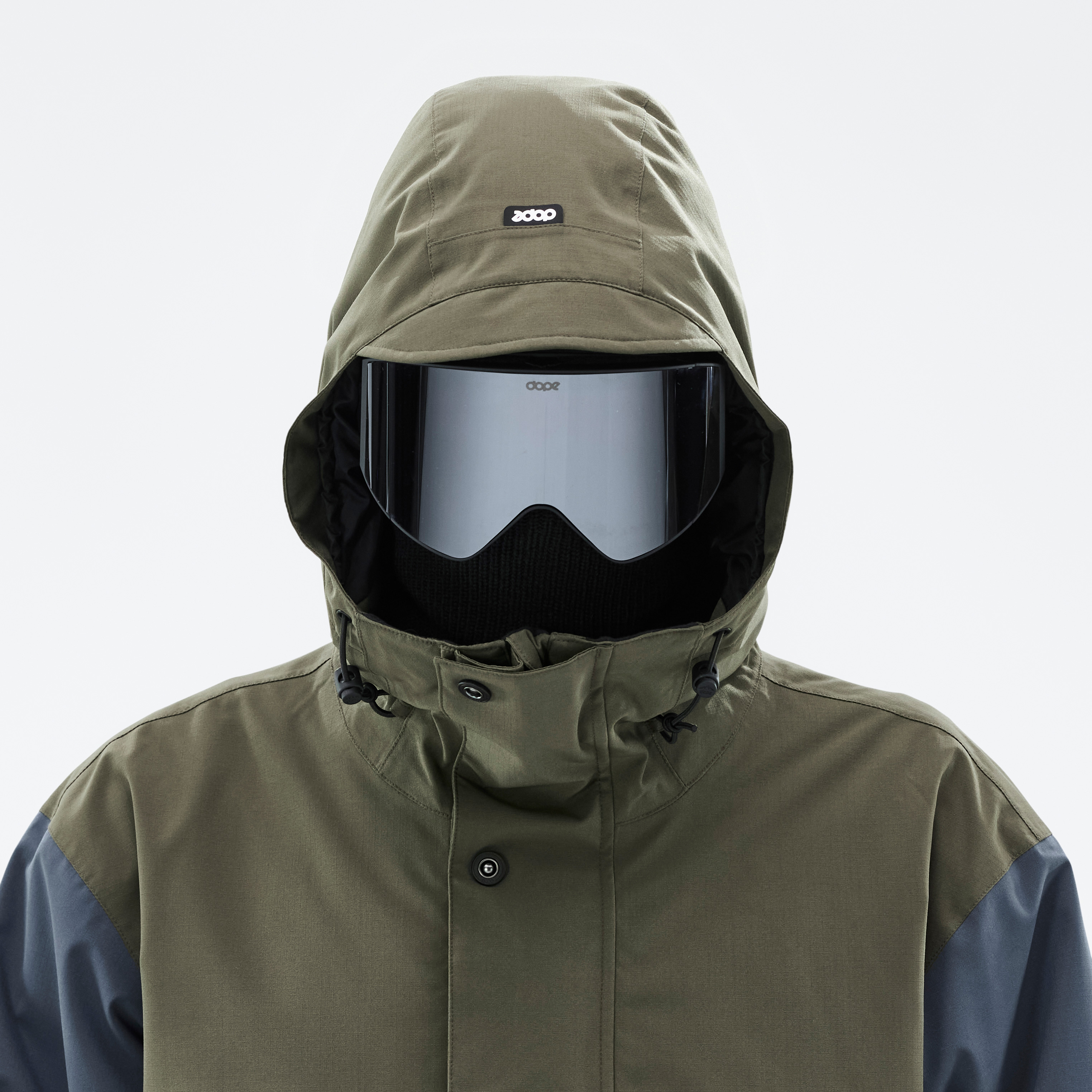 Dope Legacy Track Snowboard Jacket Men Olive Green/Burgundy/Metal