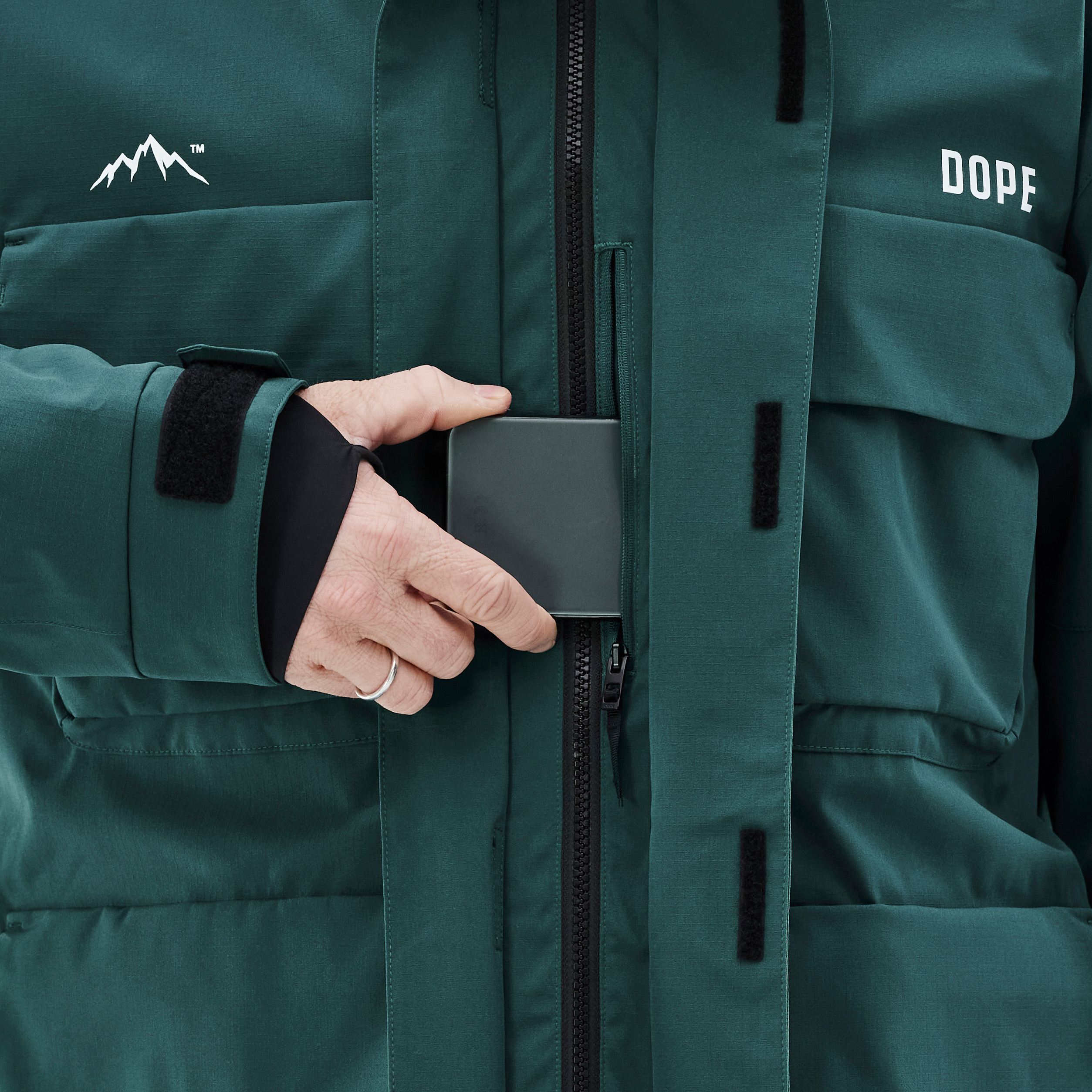 Dope Zenith Snowboard Jacket Men Bottle Green | Ridestore.com