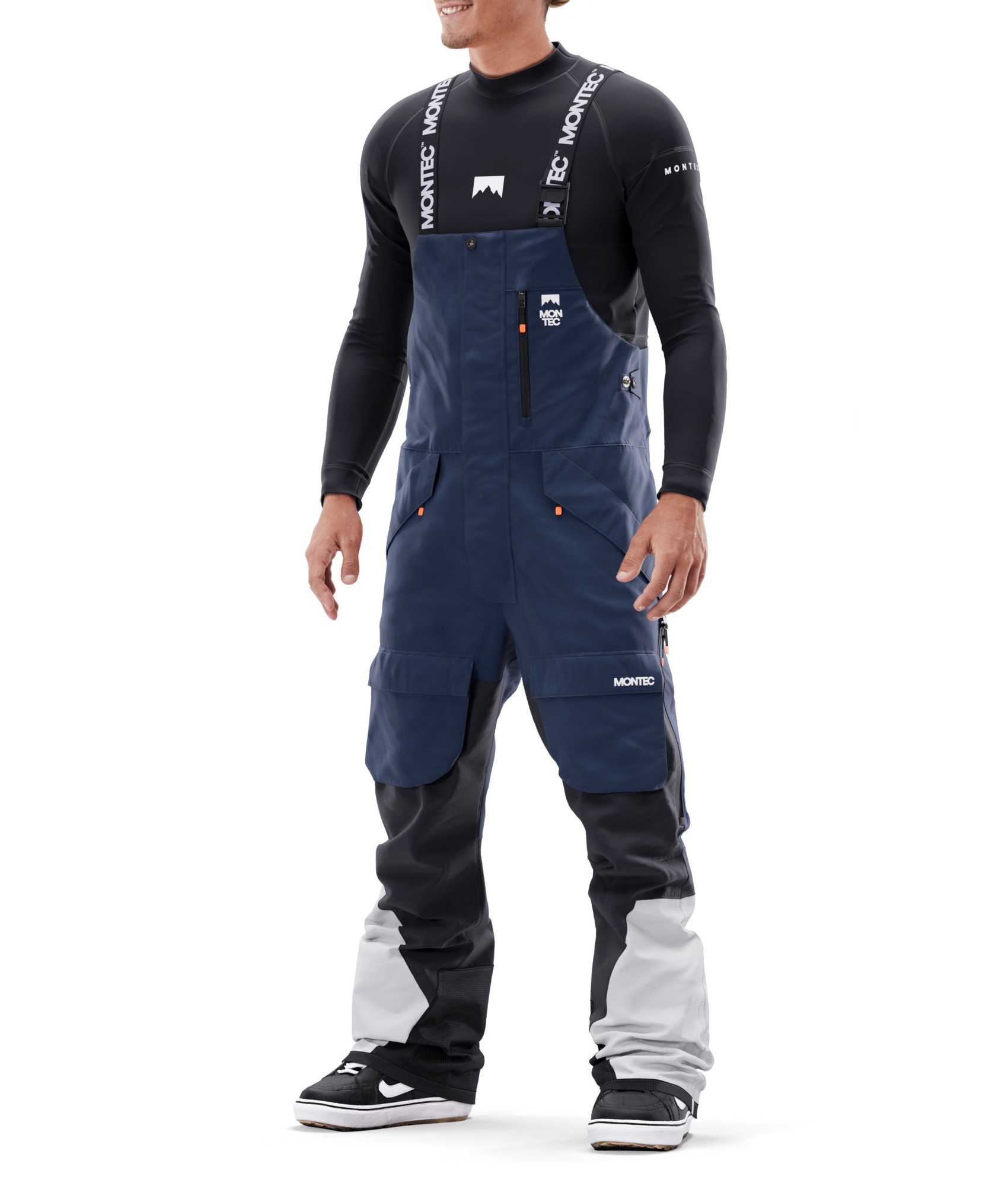 Montec Fawk Snowboard Pants Men Dark Blue/Black/Light Grey