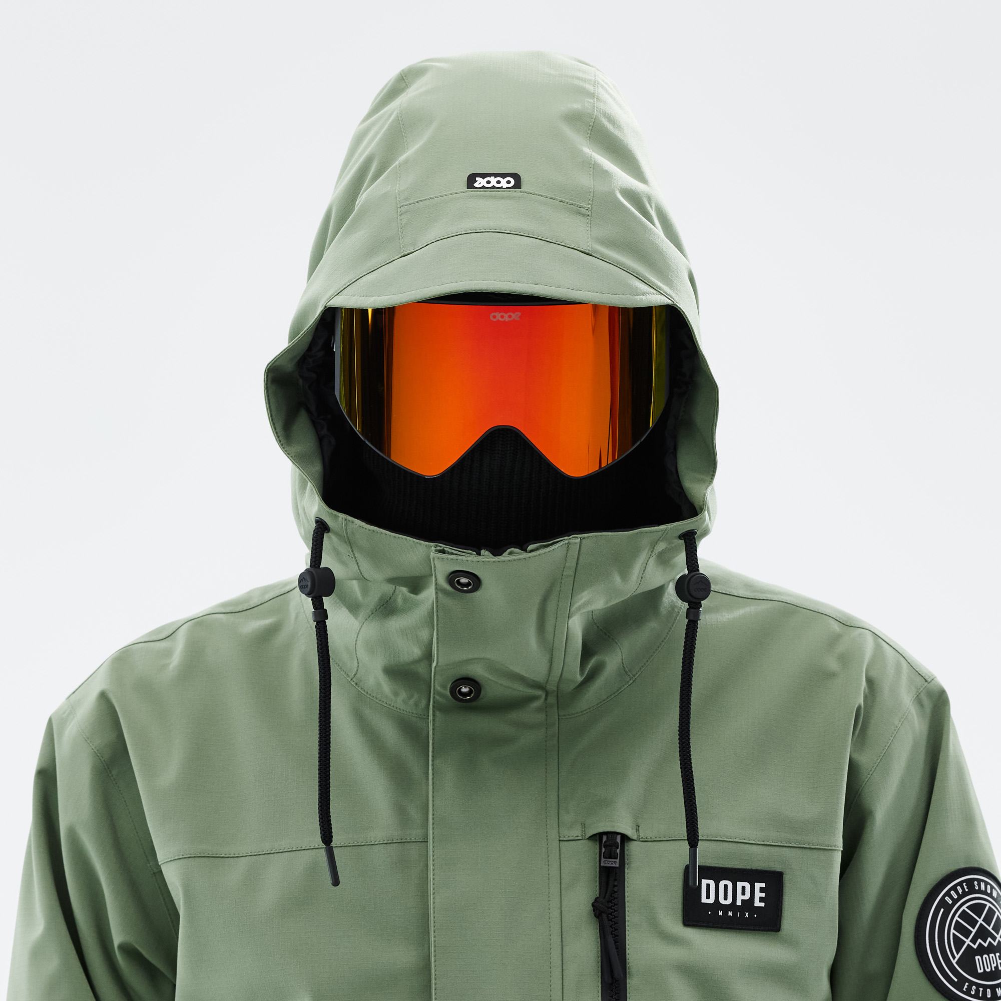 Dope Blizzard Full Zip 24 Snowboard Jacket Men Moss Green