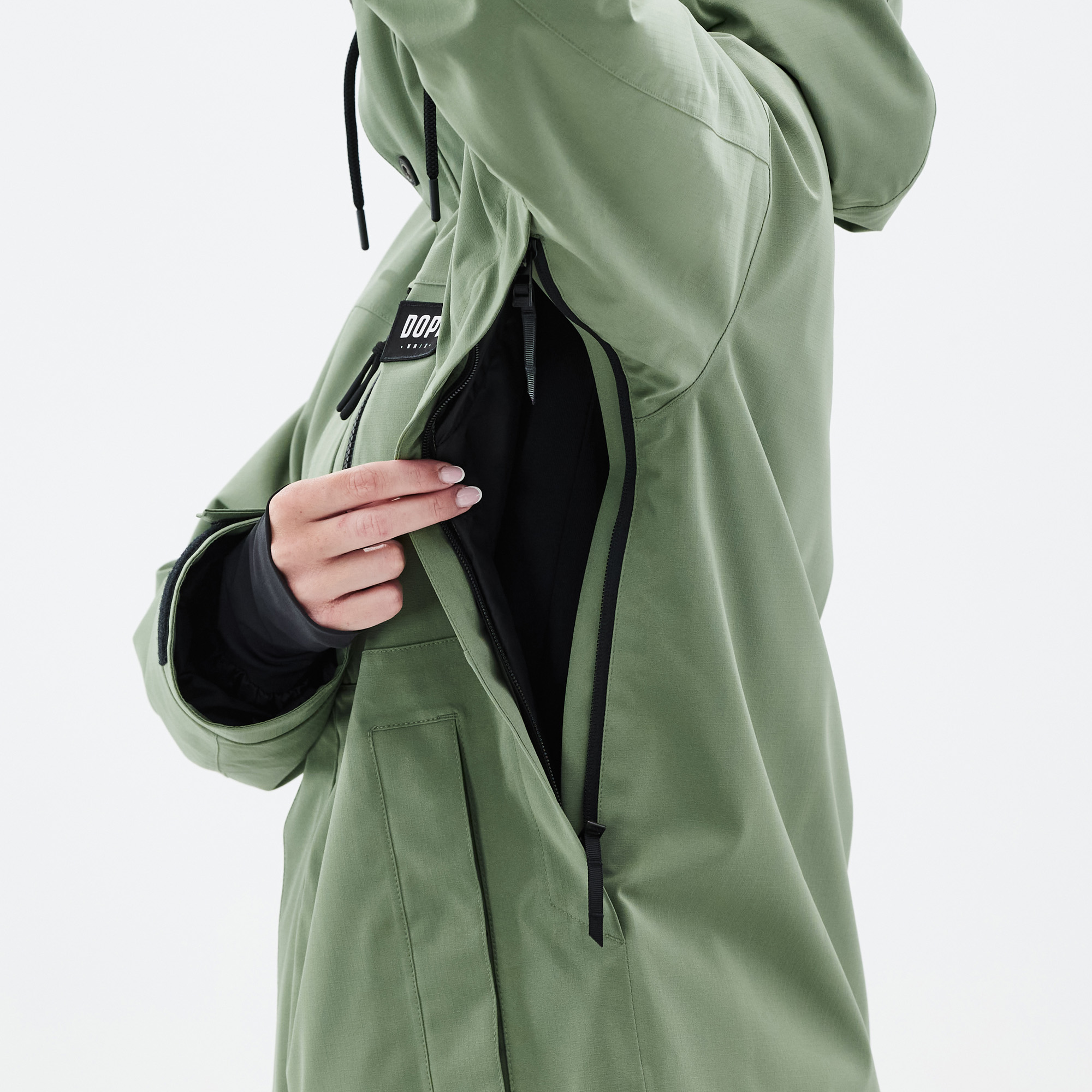 Dope Blizzard W Full Zip 24 Snowboard Jacket Women Moss Green