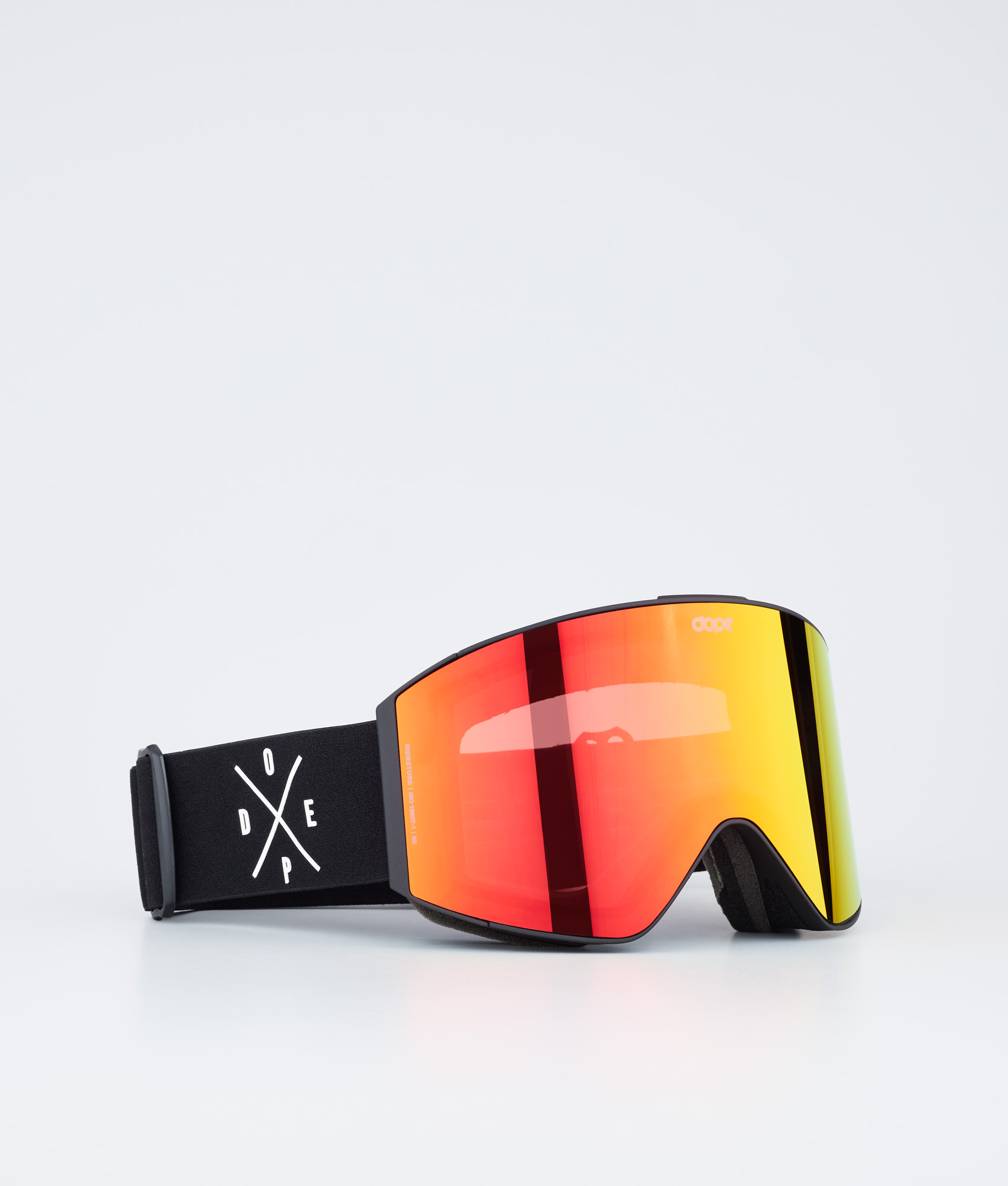 Dope Sight Ski Goggles Black/Red Mirror | Dopesnow.com