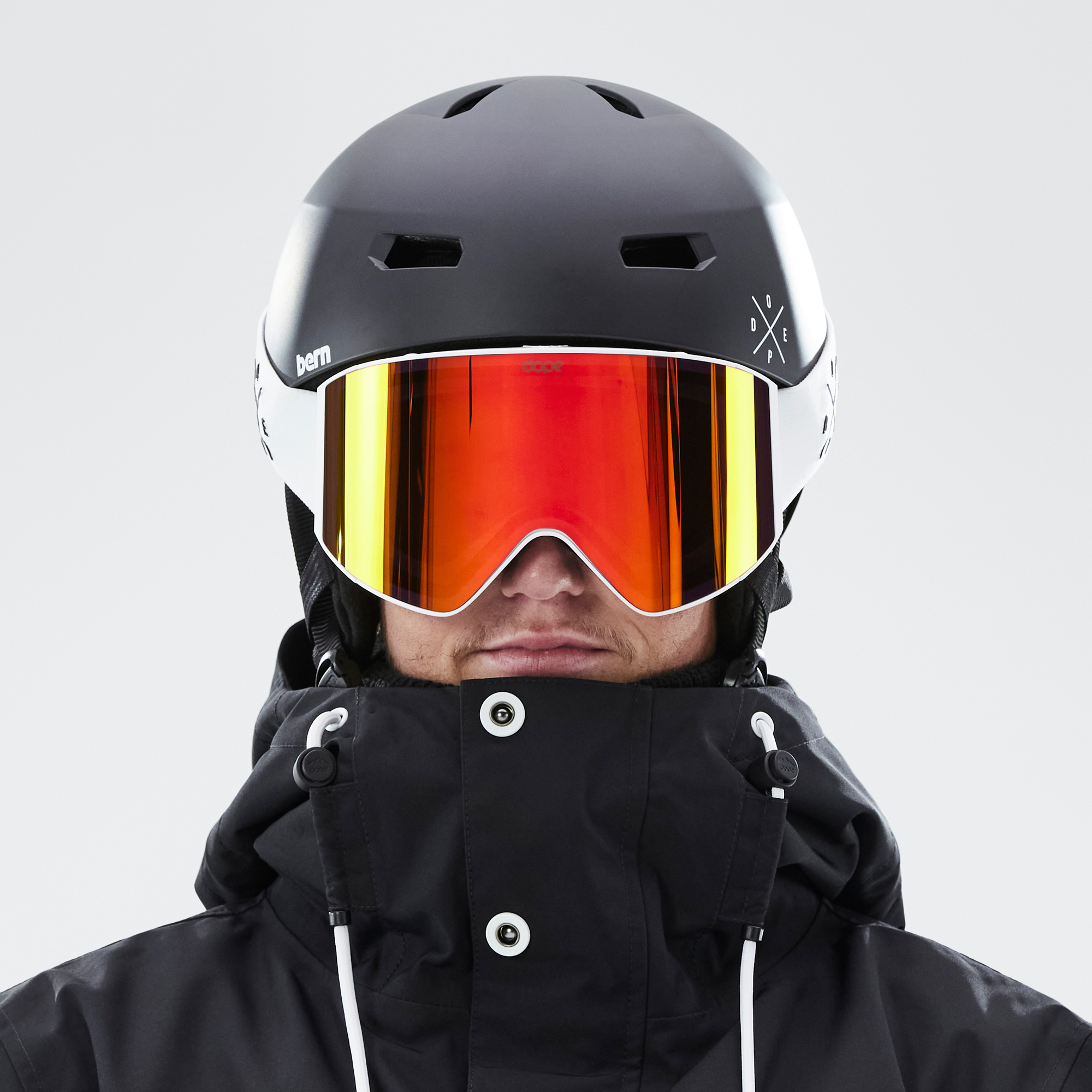 Dope Sight Ski Goggles White/Red Mirror | Dopesnow.com display picture 3