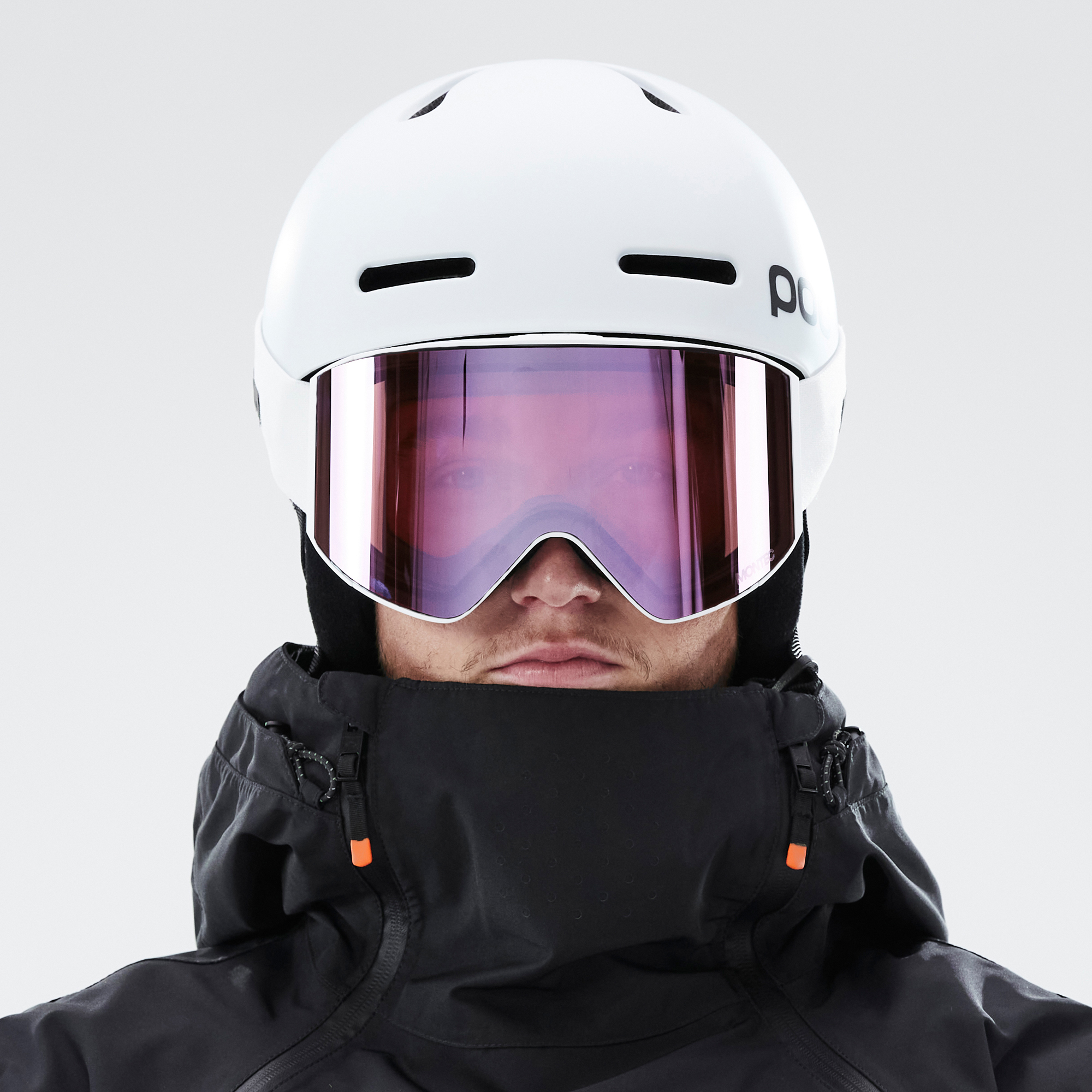 Montec Scope Ski Goggles Men White/Pink Sapphire Mirror