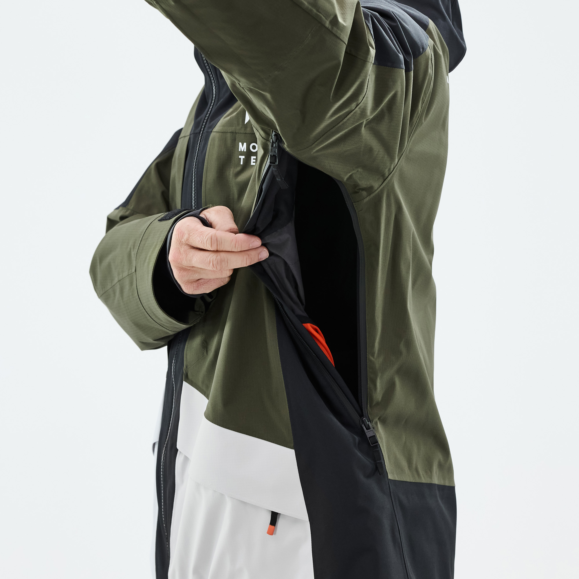 Montec Morpheus スキージャケット メンズ Black/Olive Green/Light