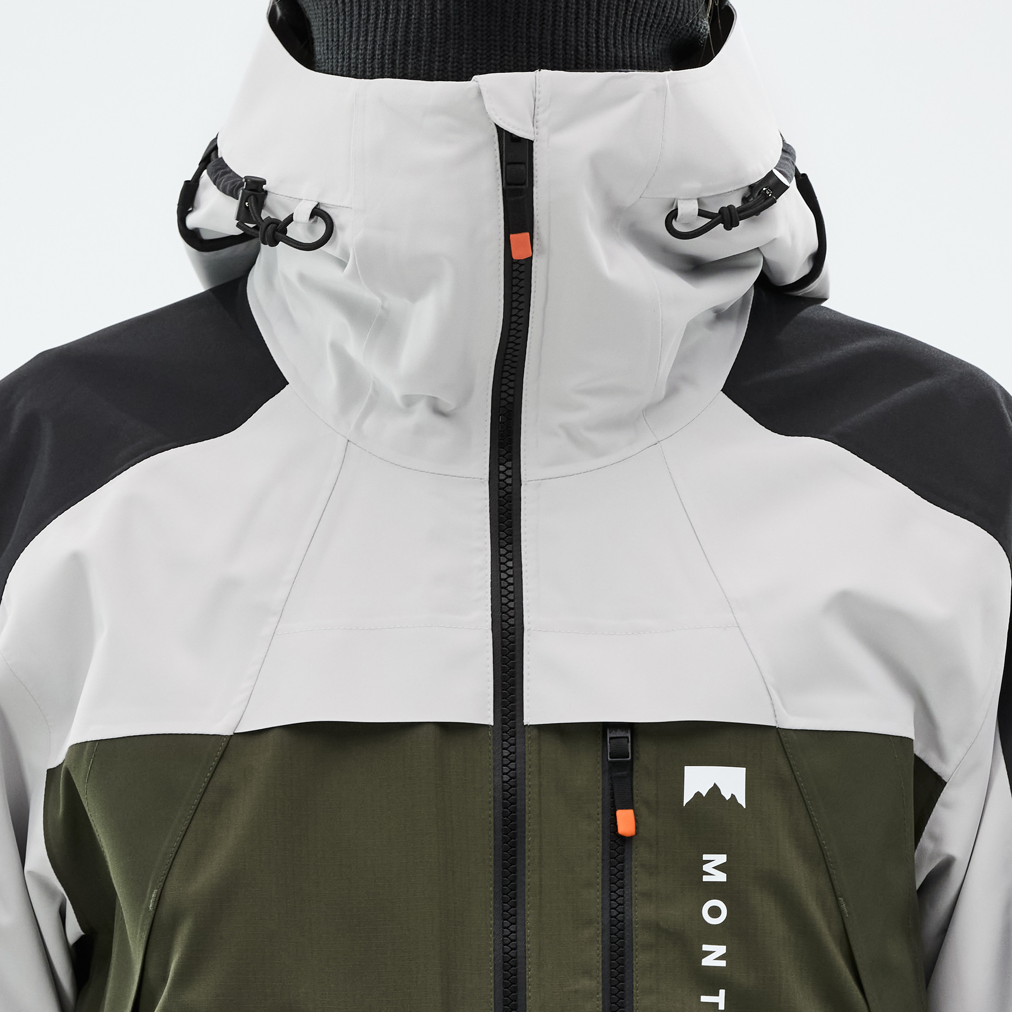 Montec Oracle Ski Jacket Men Light Grey/Black/Olive Green