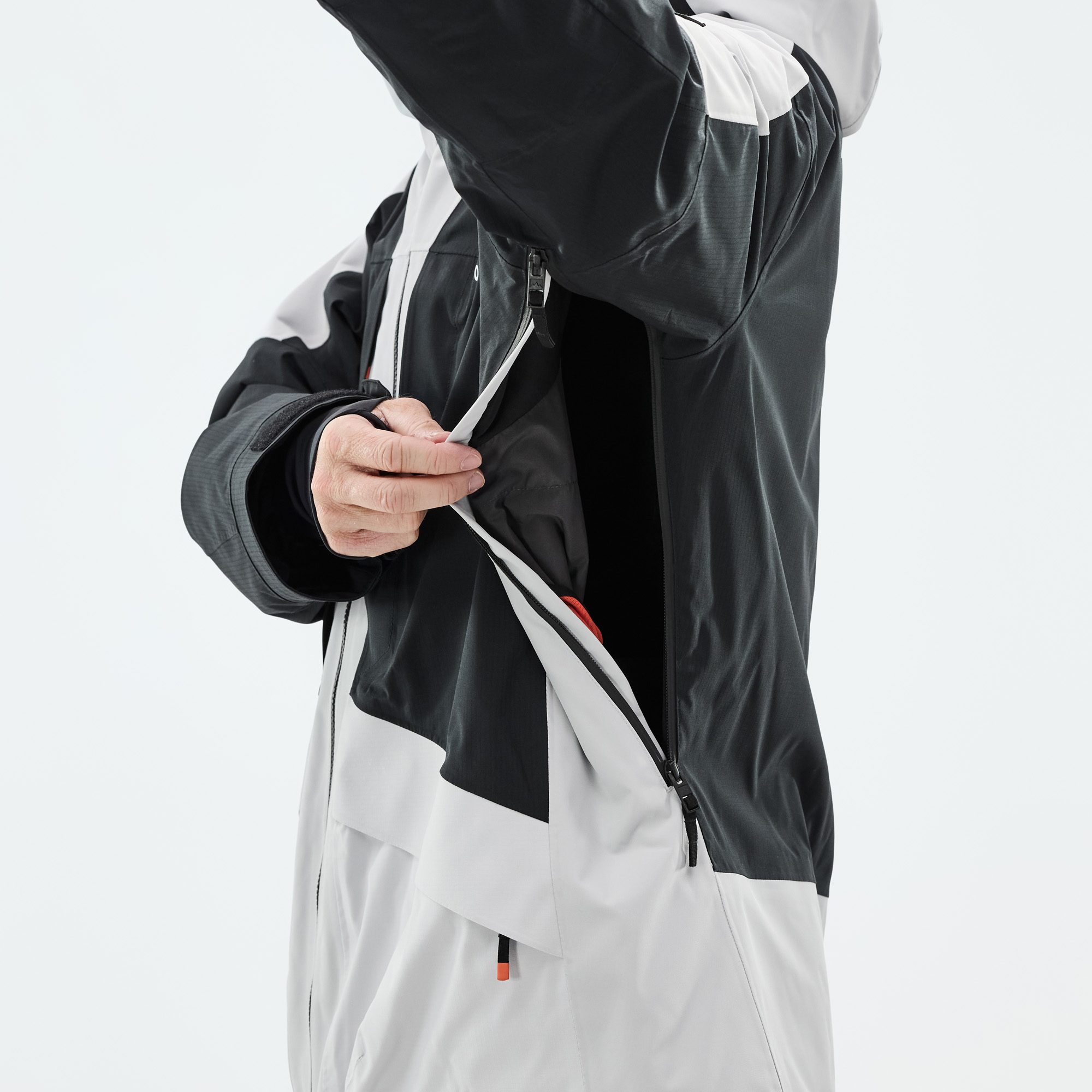 Montec Morpheus Ski Jacket Men Light Grey/Black | Montecwear.com