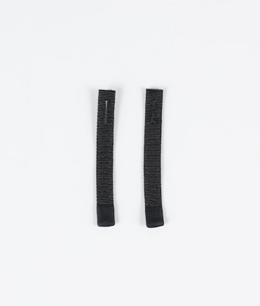 2pc Rips Tape Zip Puller Partes de Remplazo Black/Black Tip