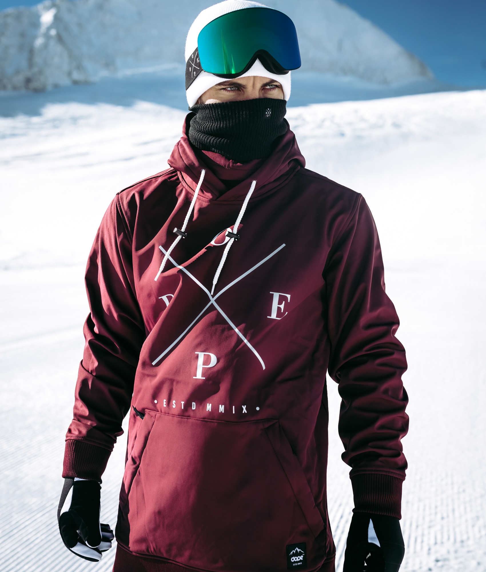 dope yeti snowboard jacket burgundy