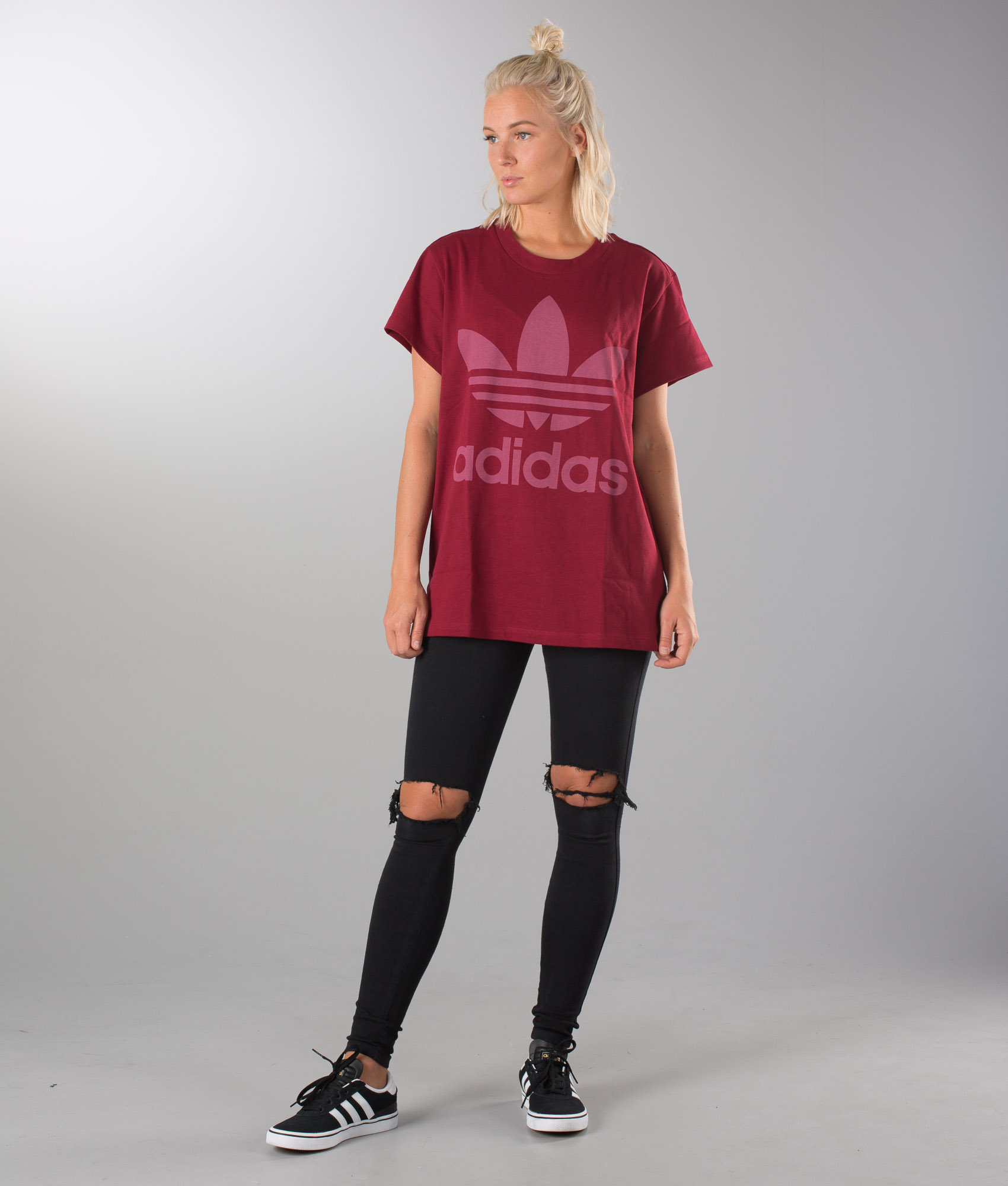 Adidas Originals Big Trefoil T Shirt Cburgu Adidas Originals Big Trefoil T Shirt Cburgu