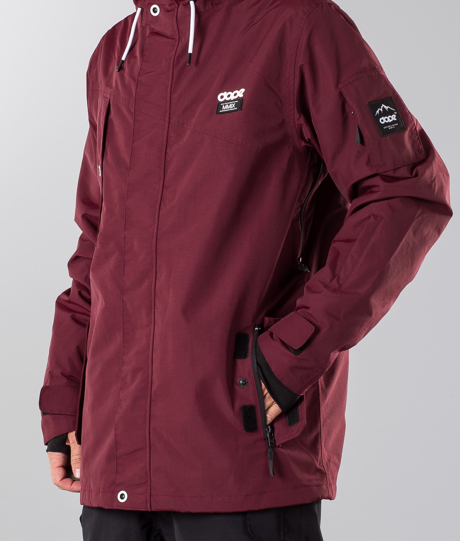 Dope Adept Snowboardjakke Burgundy Dope Adept Snowboardjakke Burgundy