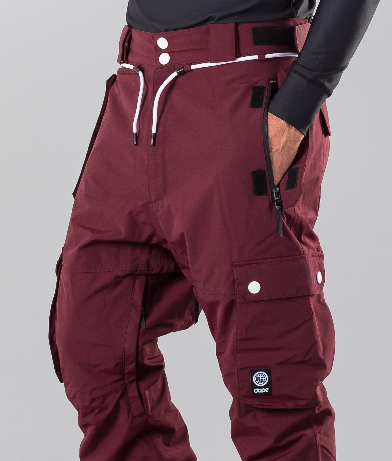 Dope Iconic 18 Snowboard Pants Burgundy