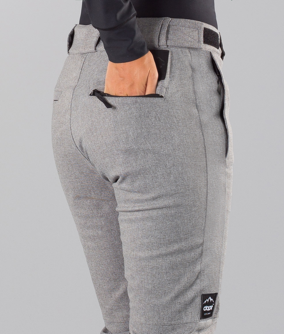 Dope Con 18 Women's Snowboard Pants Grey Melange Ridestore UK
