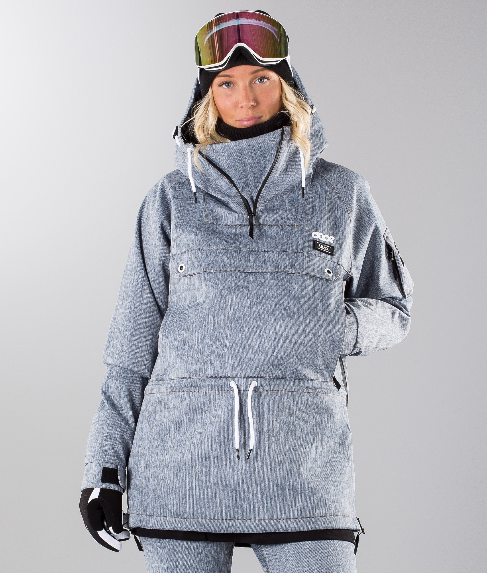 denim snowboard jacket