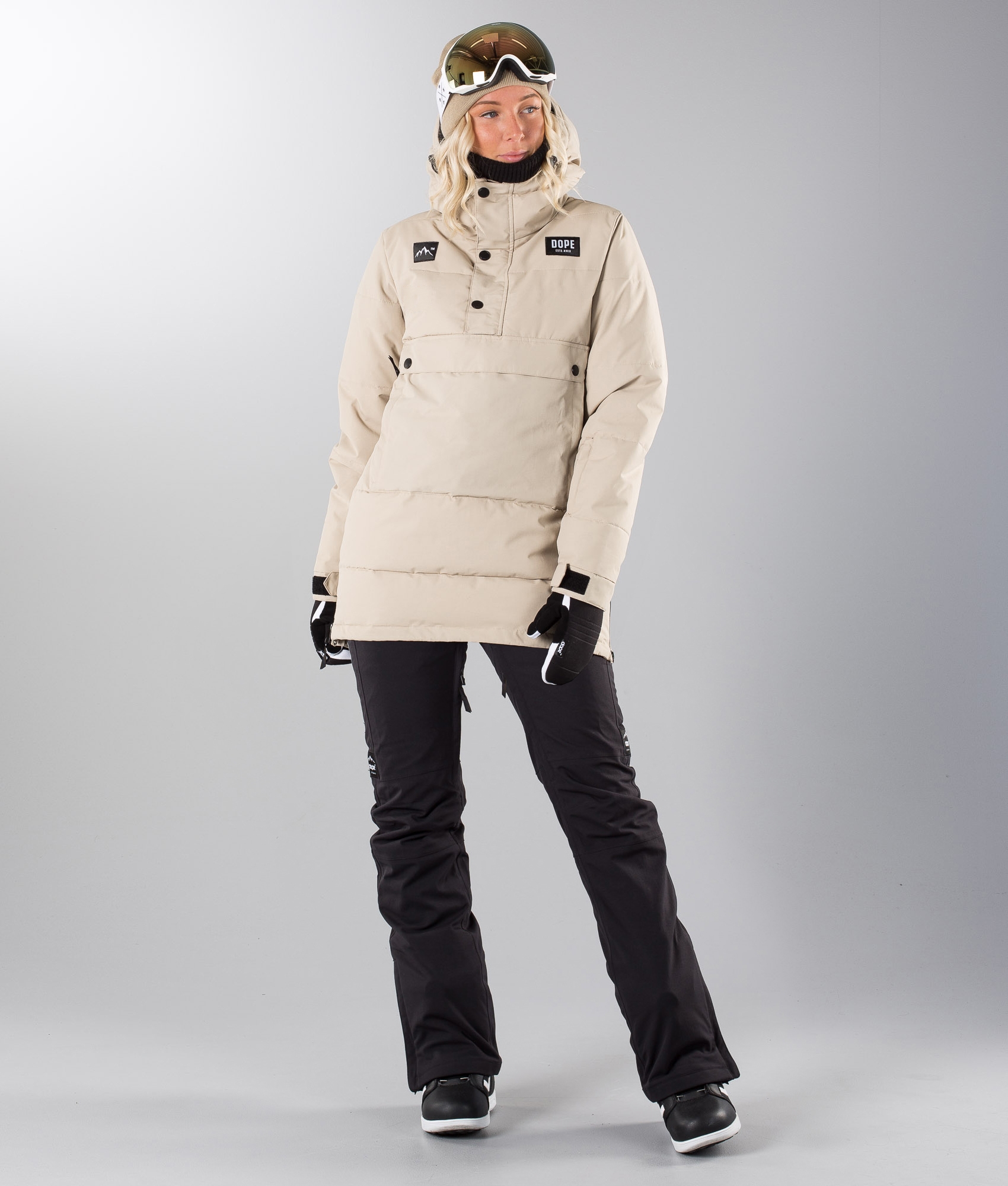 Dope Puffer W Snowboardjacka Sand Dope Puffer W Snowboardjacka Sand