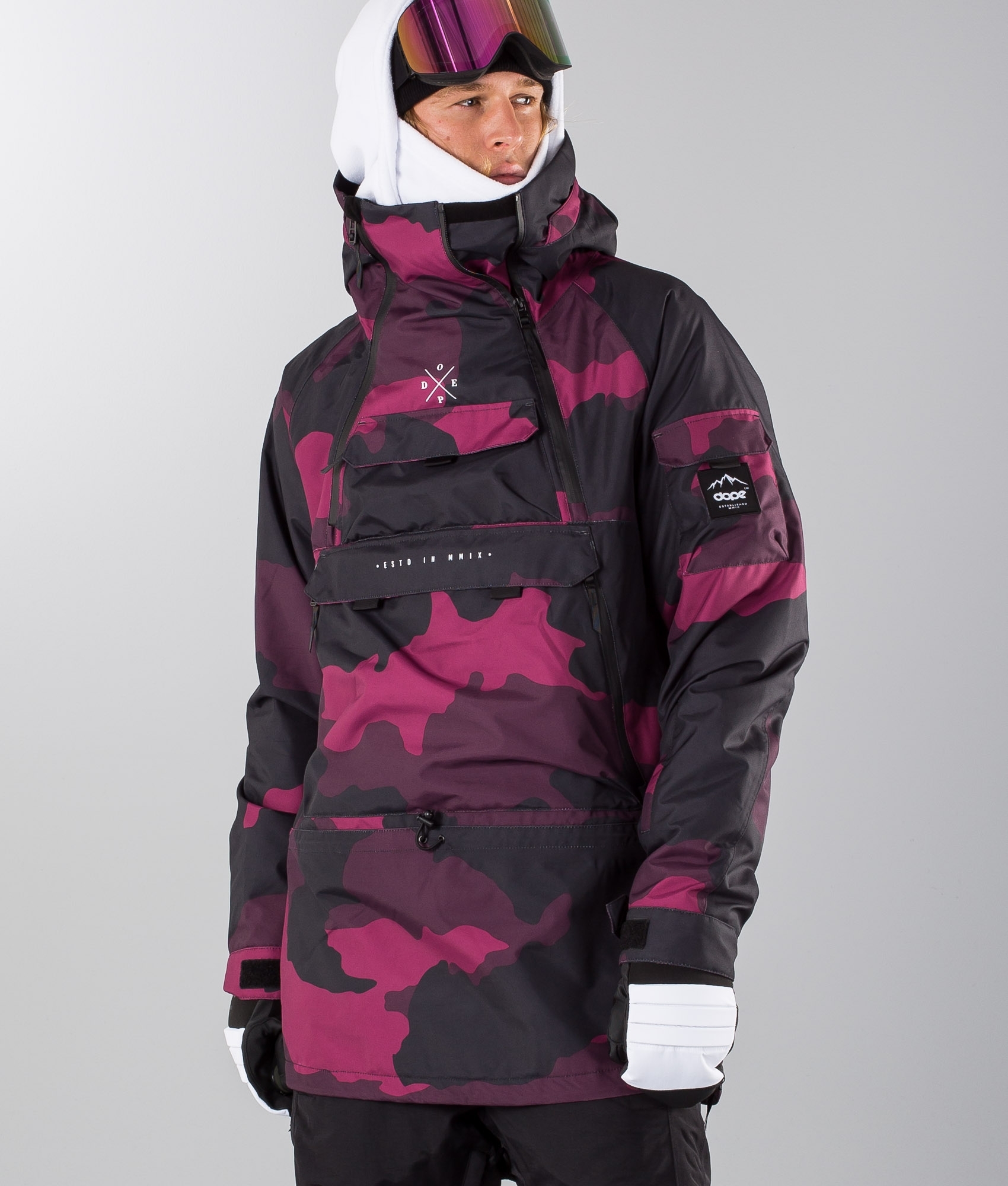purple snowboard jacket