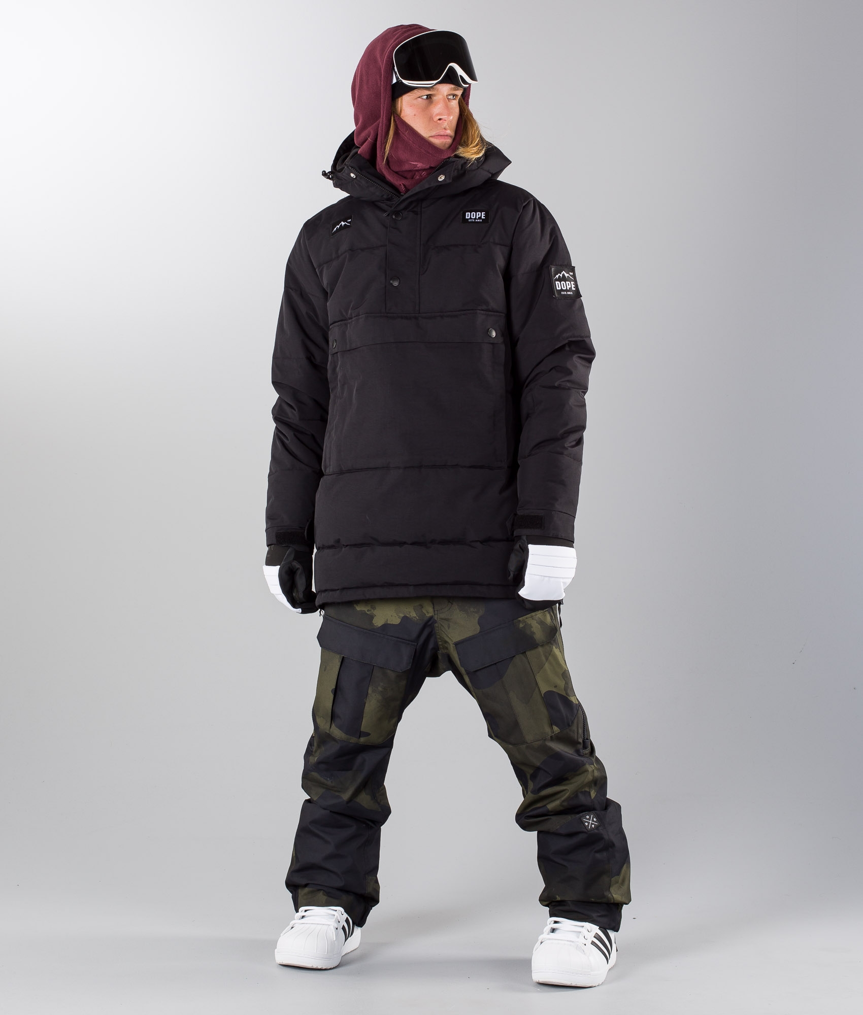 Dope Puffer W Snowboardjacka Black Dope Puffer W Snowboardjacka Black