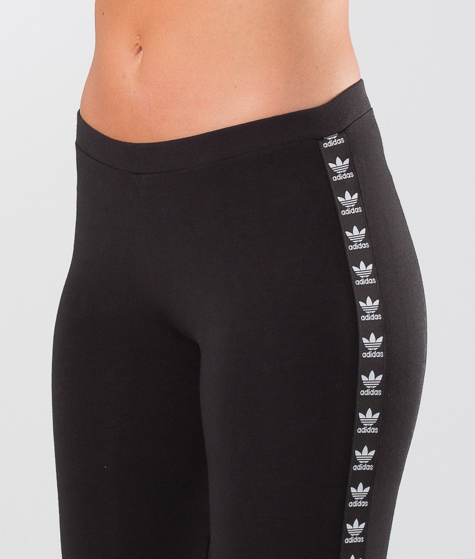 Adidas Originals Trefoil Leggings Black Adidas Originals Trefoil Leggings Black
