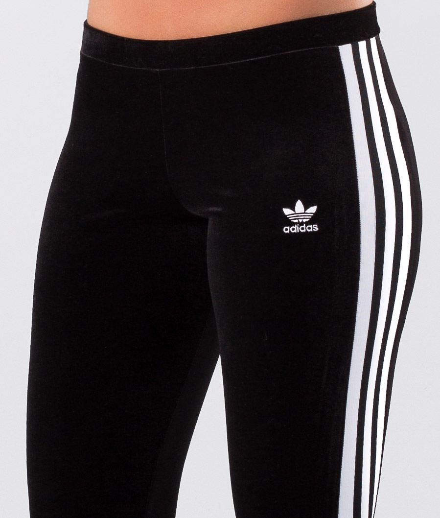 adidas velvet leggings black