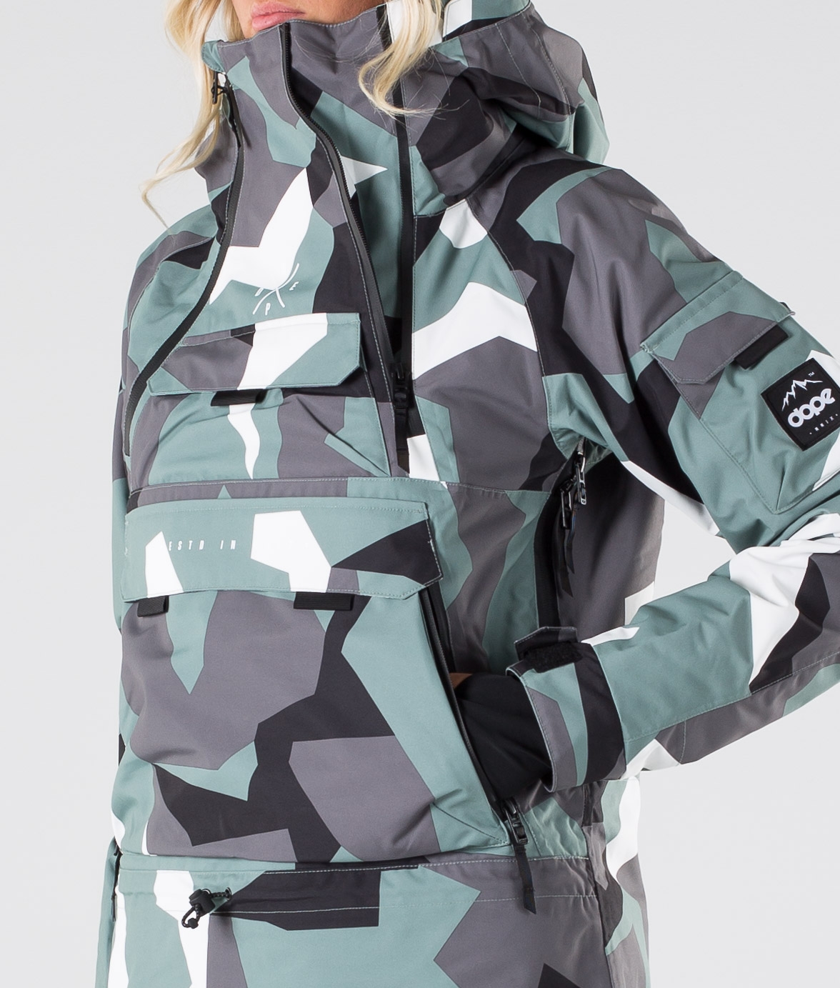 Dope Akin W Veste de Ski Faded Green Camo Ridestore FR