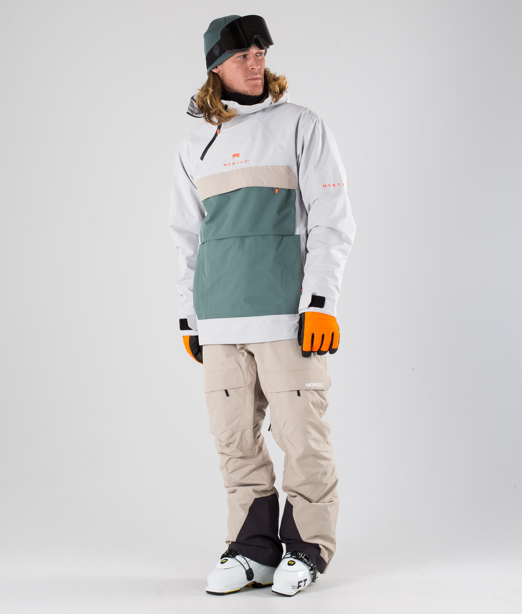 Montec Dune 2019 Men's Ski Jacket Light Grey Atlantic Desert