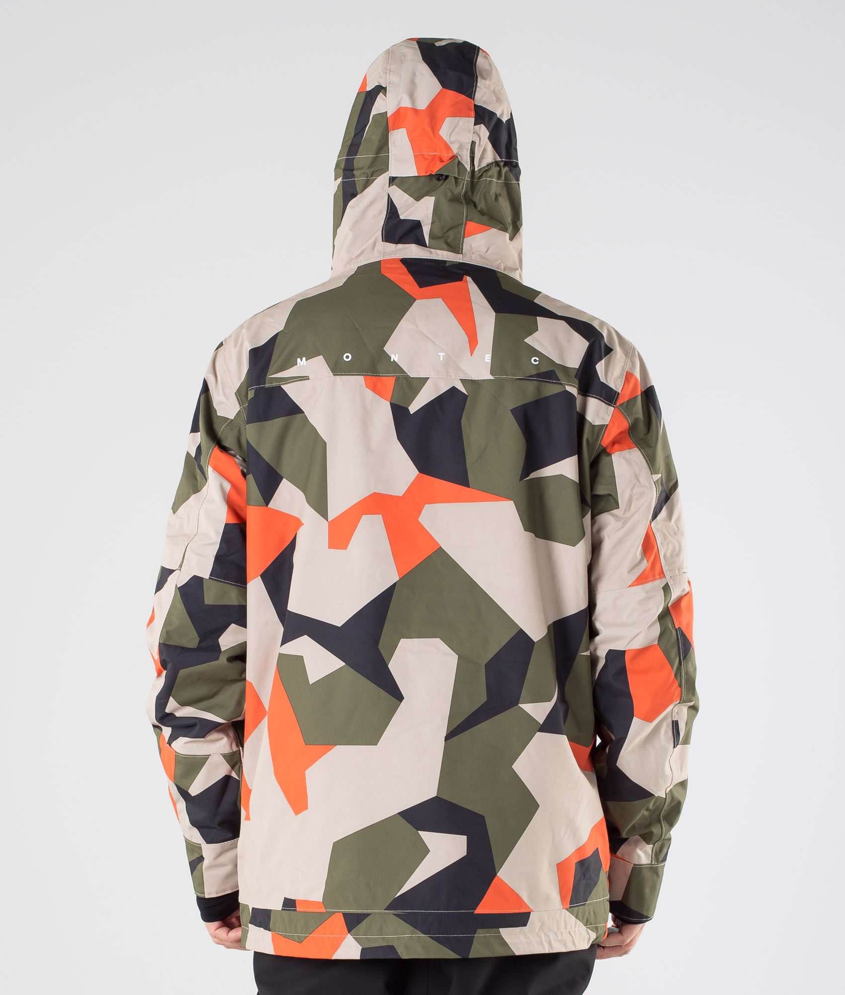 Doom Ski Jacket Orange Green Camo