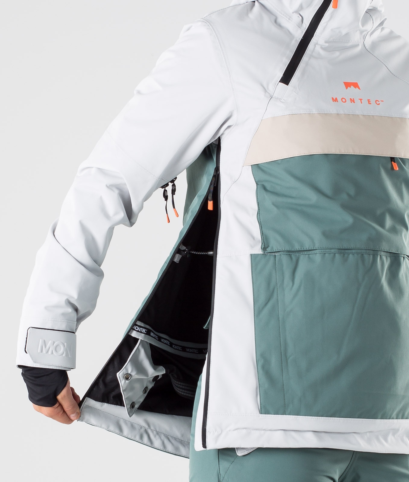 Montec Dune W 2019 Ski Jacket Women Light Grey/Atlantic/Desert