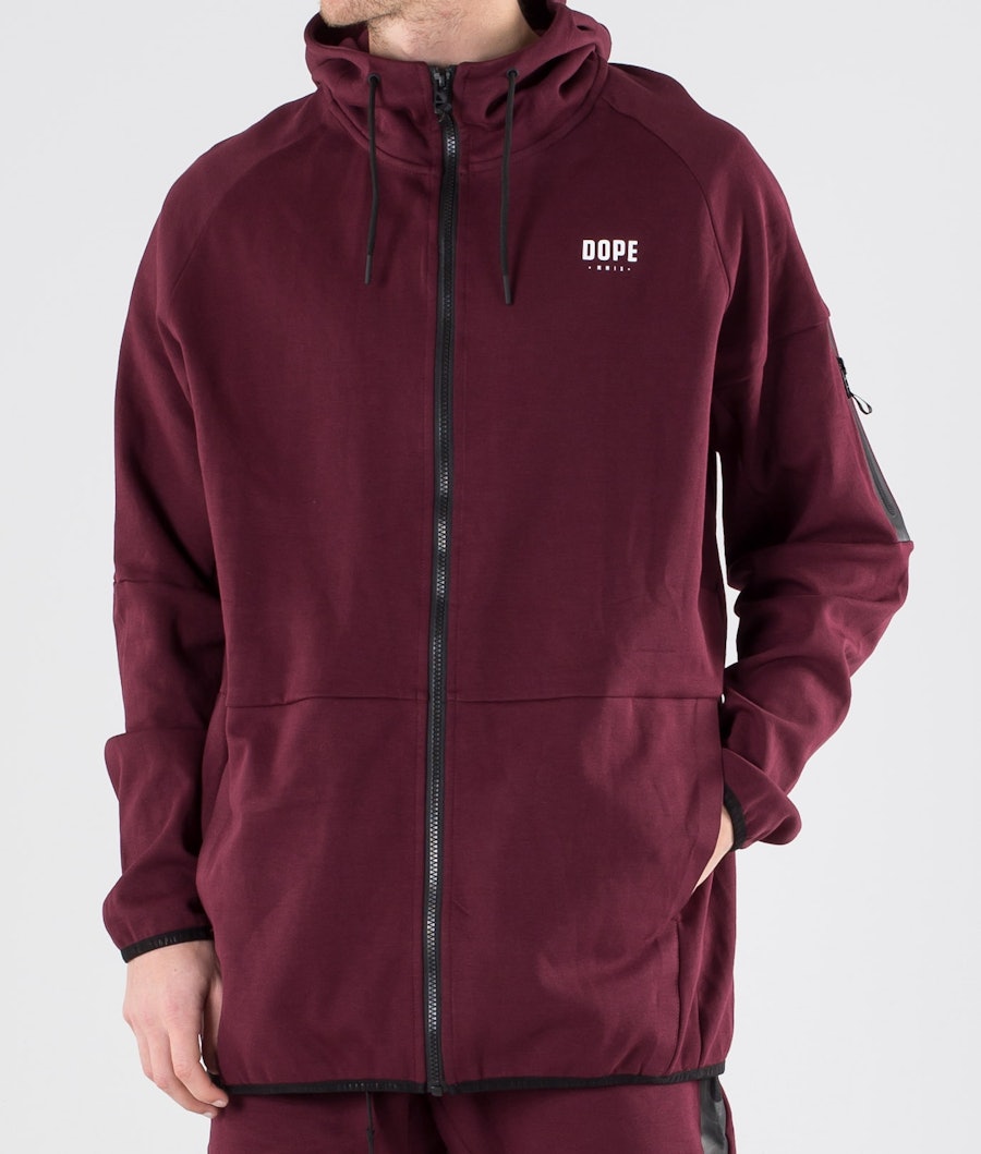 Burgundy zip up hoodie mens Clearance
