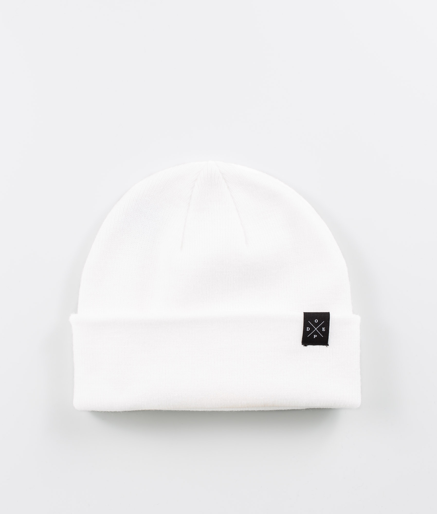 white wooly hat