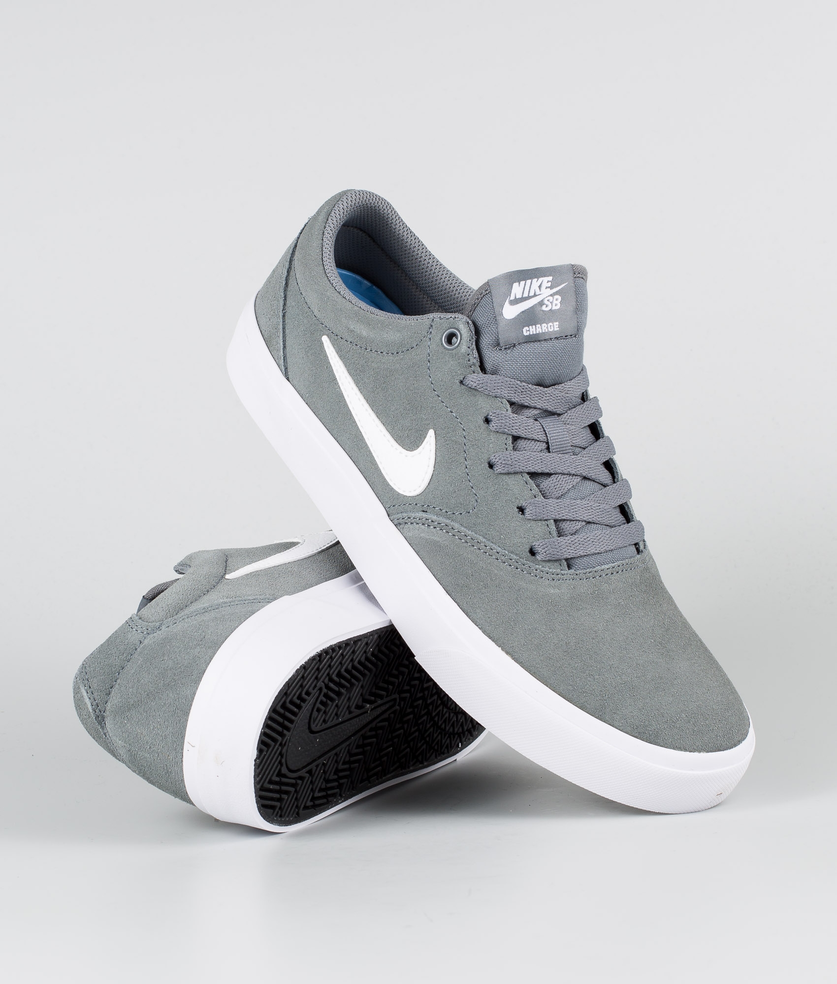 Nike SB Charge Suede Shoes Cool Grey 