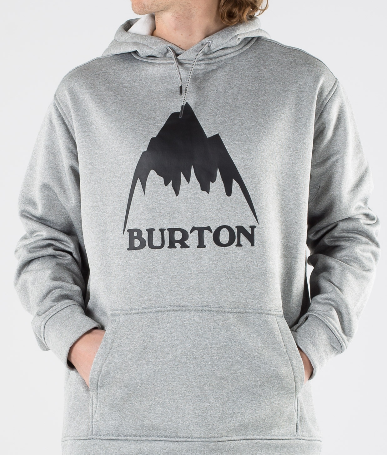 burton grey hoodie