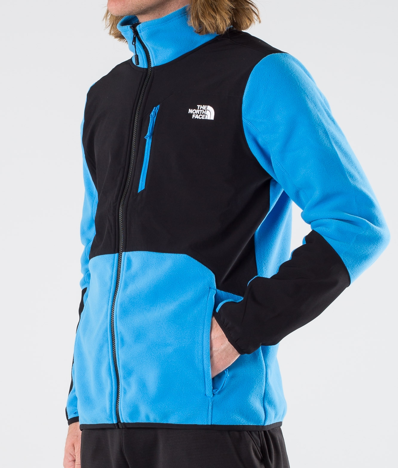 blue fuzzy north face