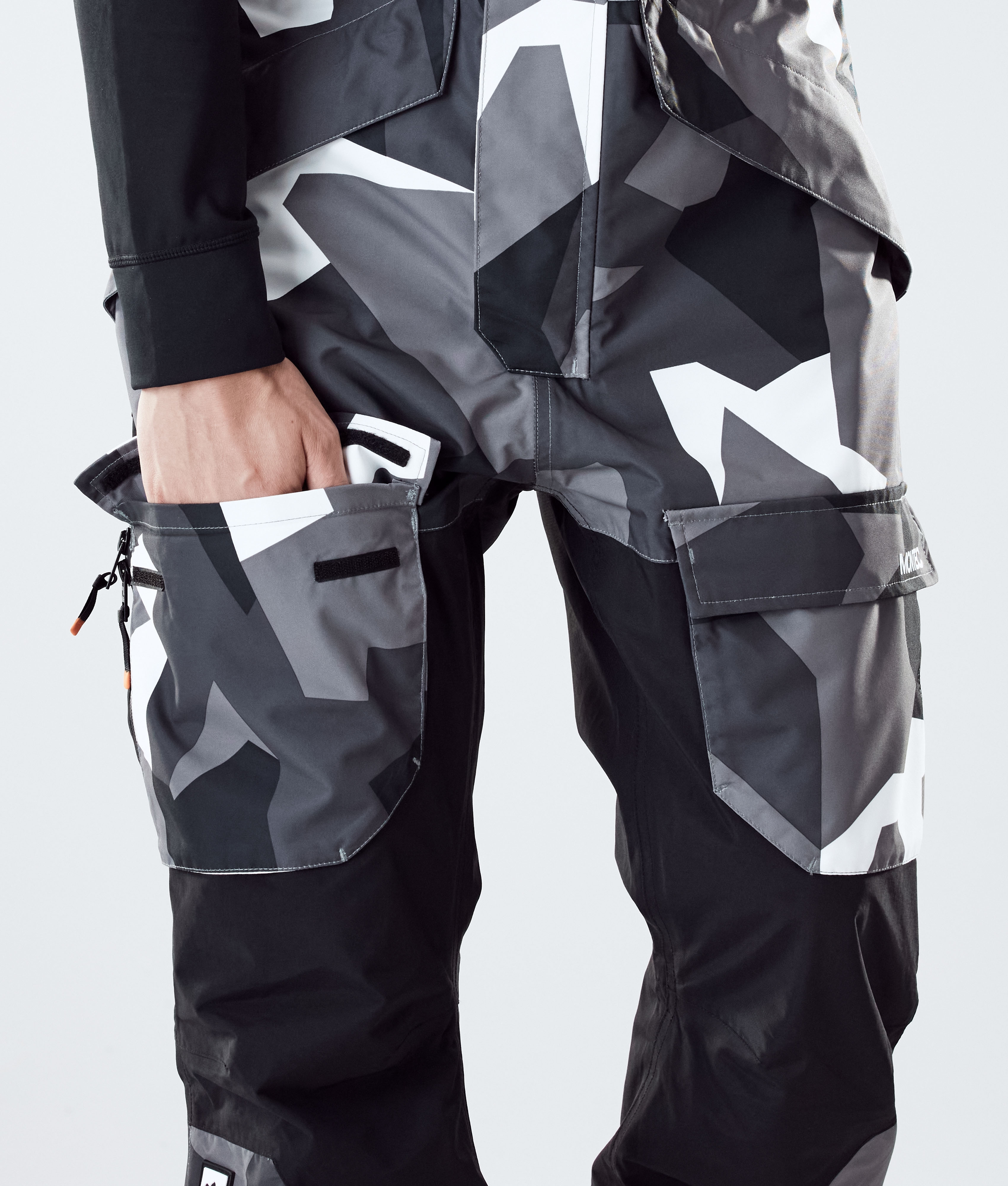 black camo ski pants