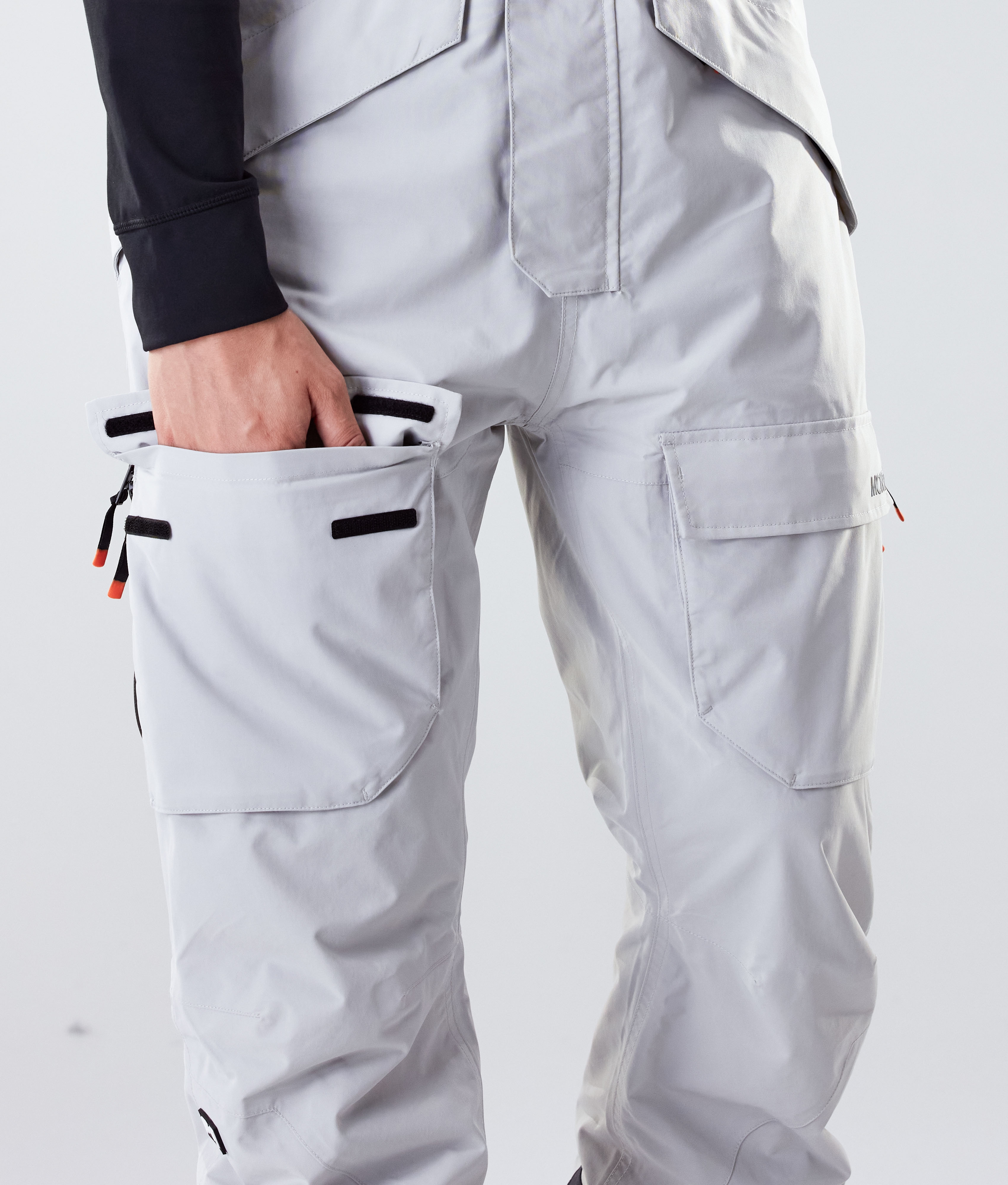 light gray ski pants