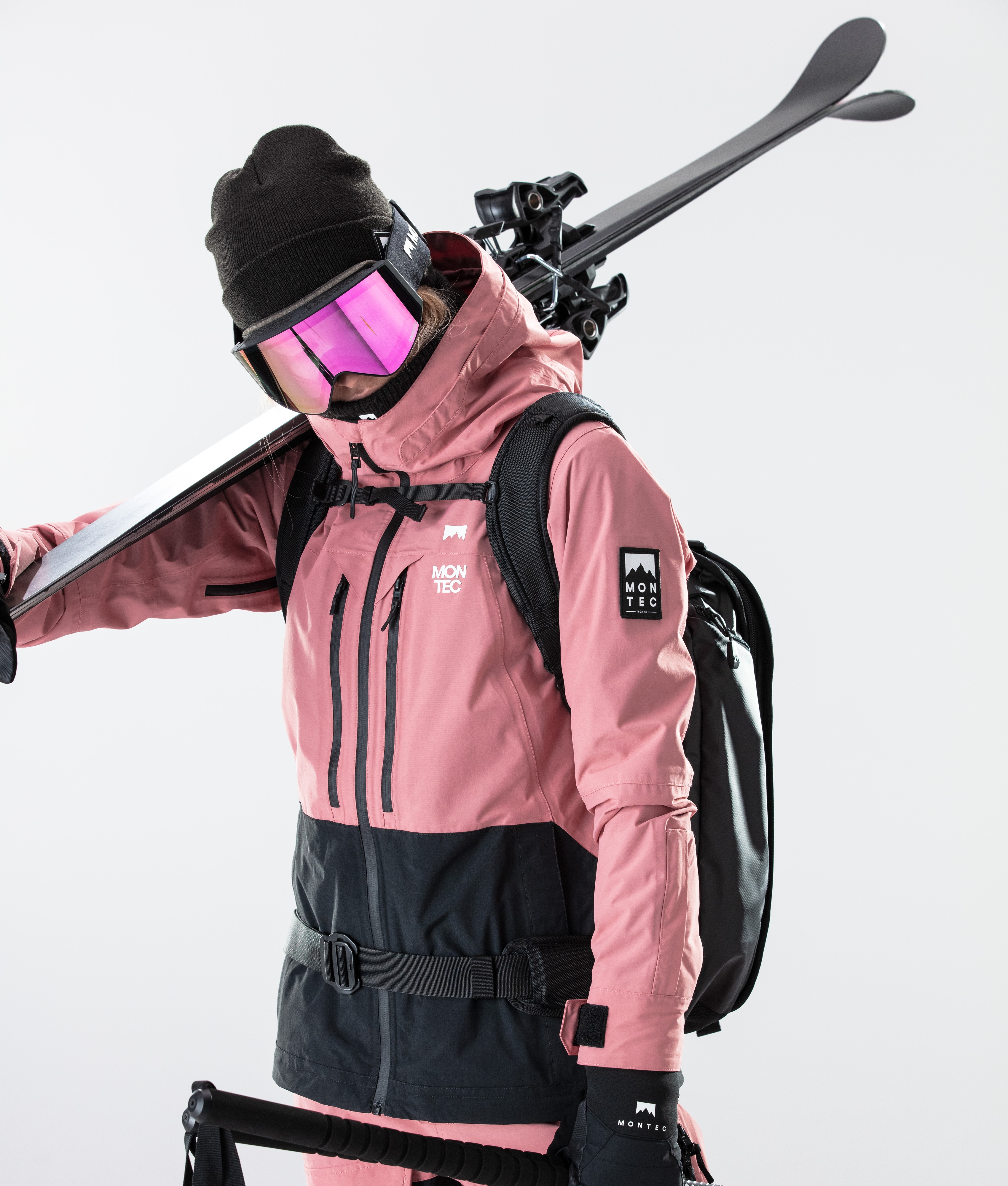Montec Moss W 2020 Women's Ski Jacket Pink/Black