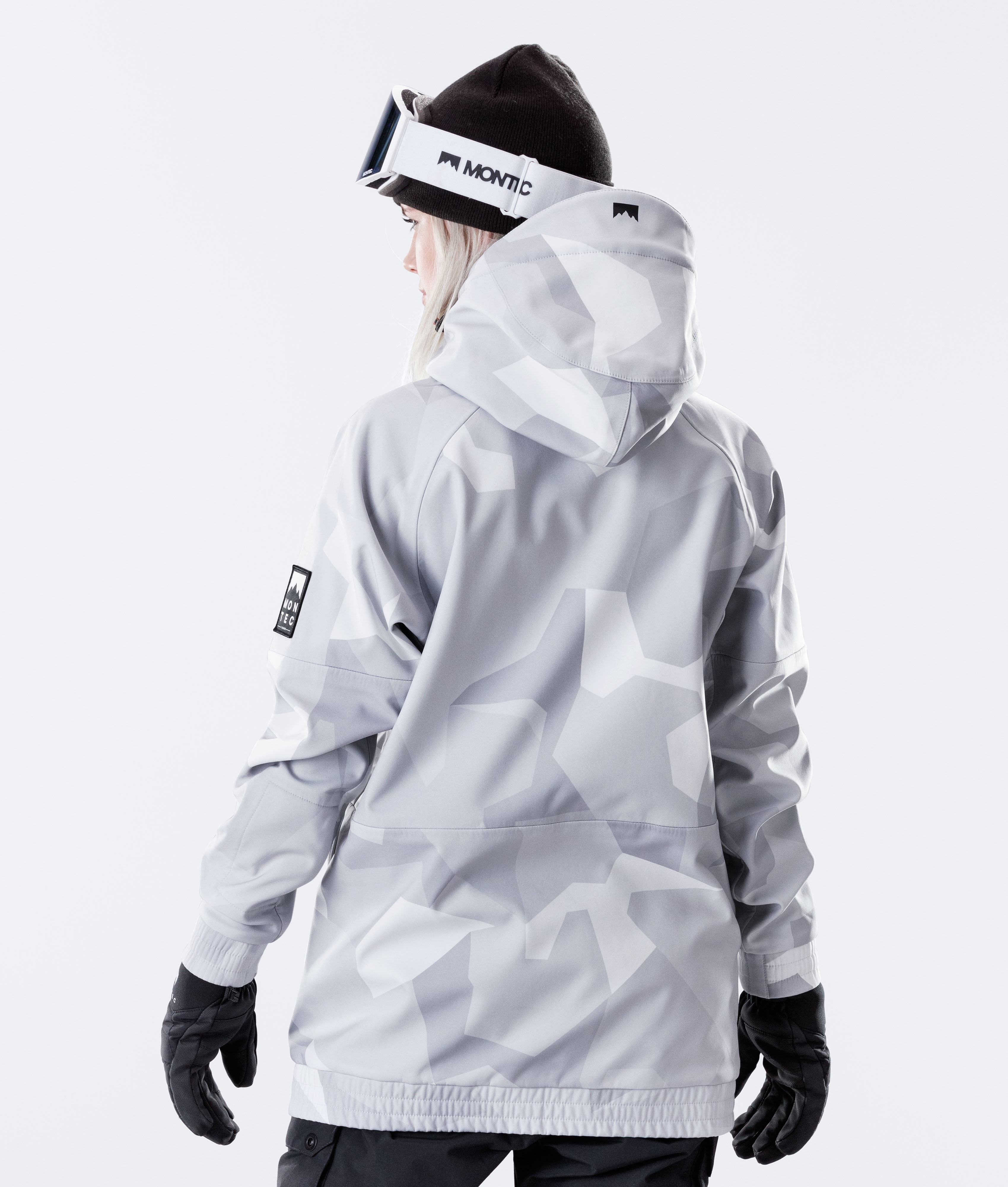 women's white camo winter jacket