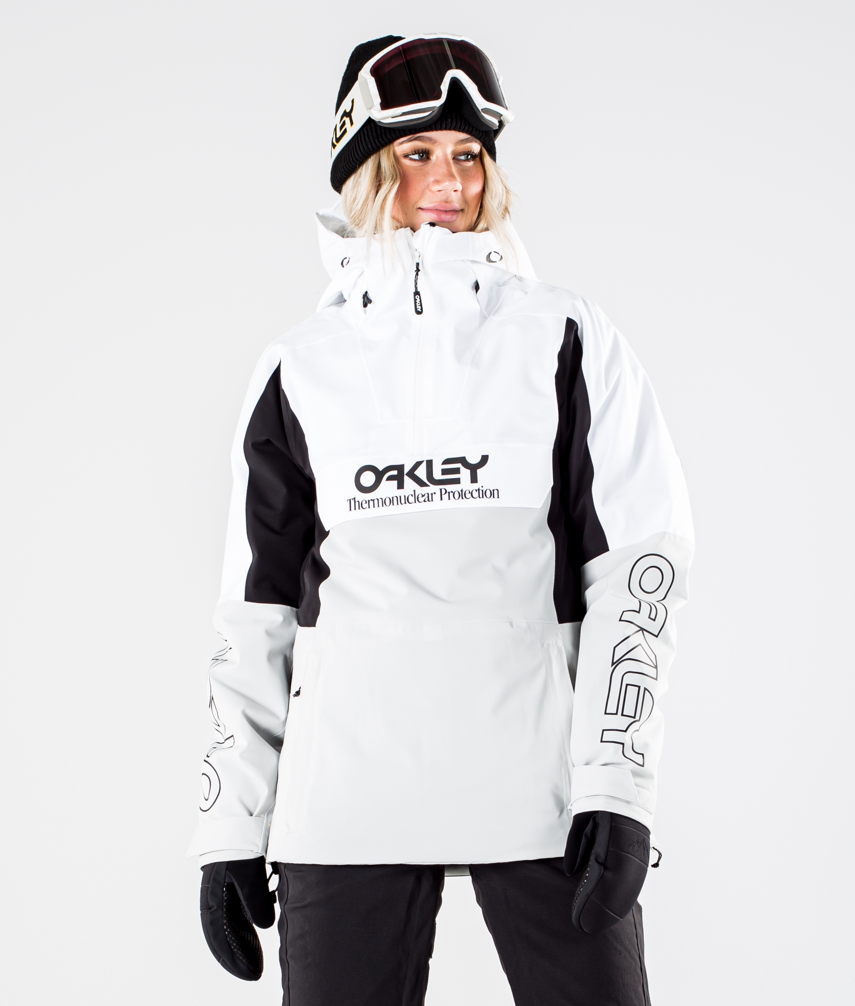 bånd Drivkraft Vejrudsigt Oakley Insulated Anorak Skijakke Dame White/Grey - Hvid | Ridestore.com