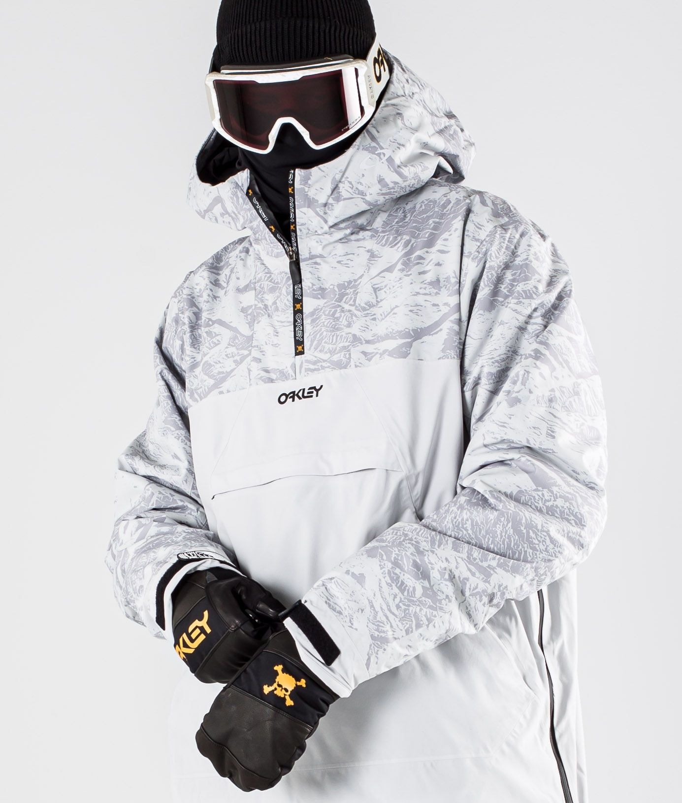Oakley Ice Pullover BZI Ski Jacket Grey 