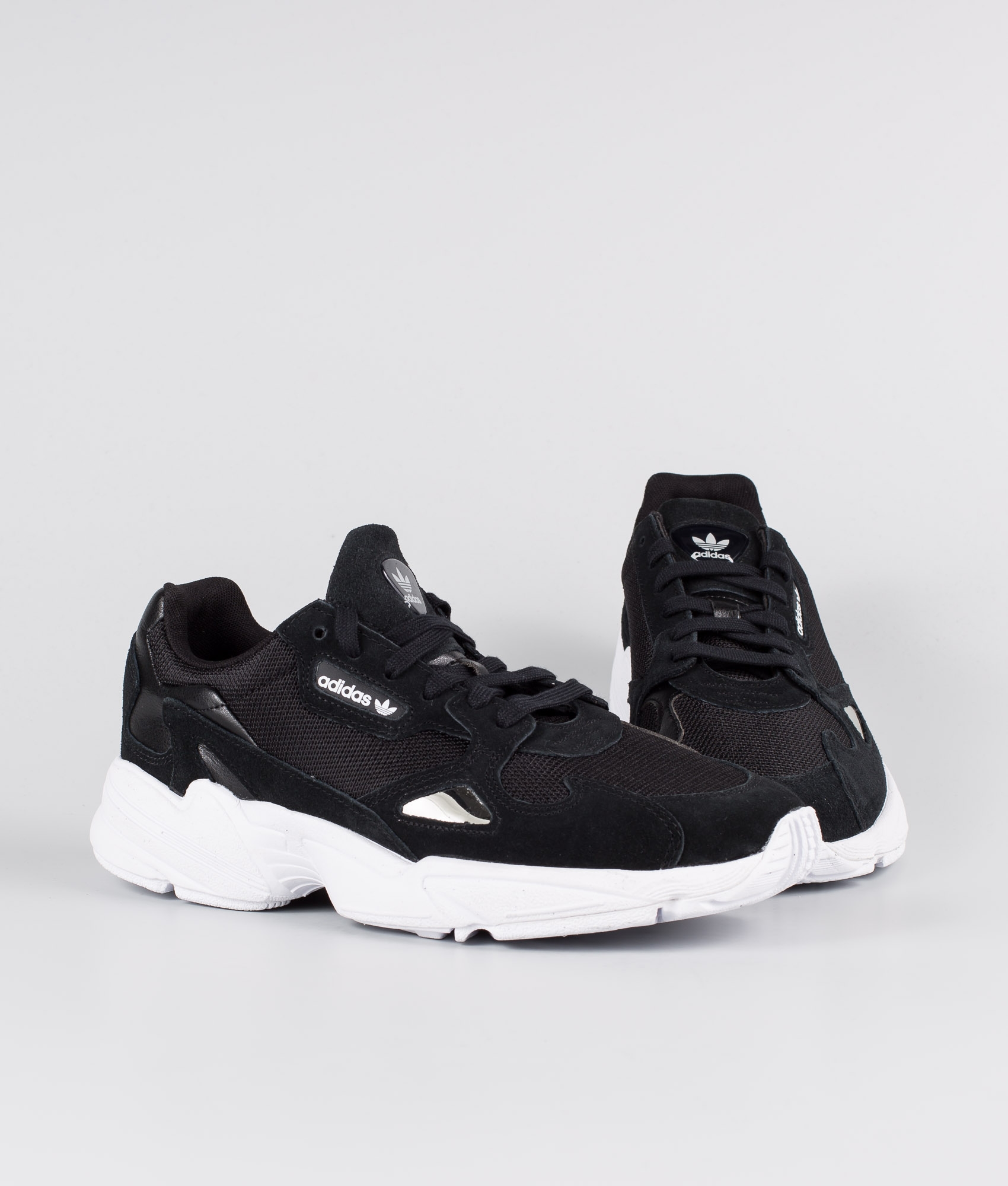 adidas originals falcon core black trainers