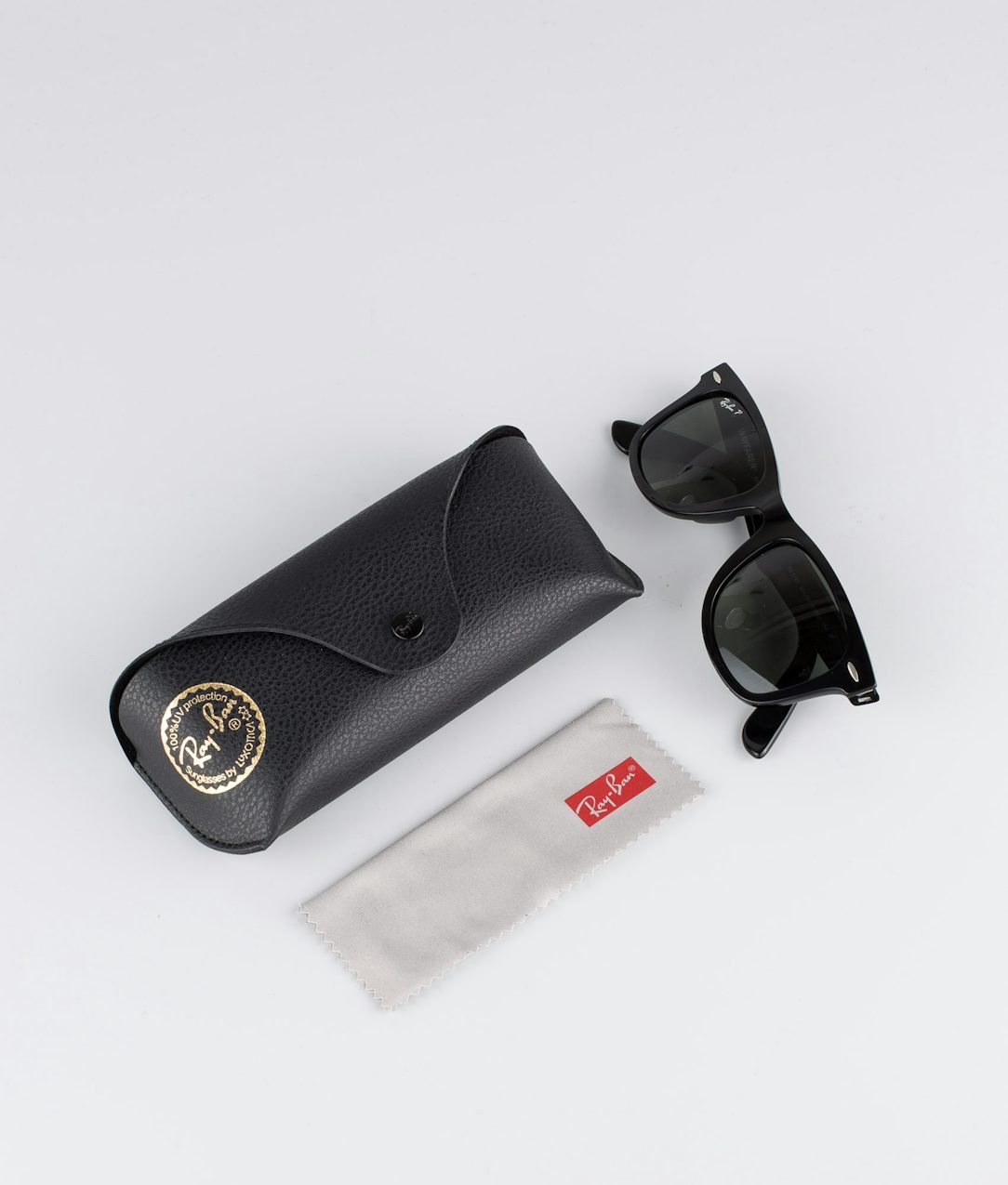 Ray Ban Wayfarer Polarized Sunglasses Black Ridestore Com