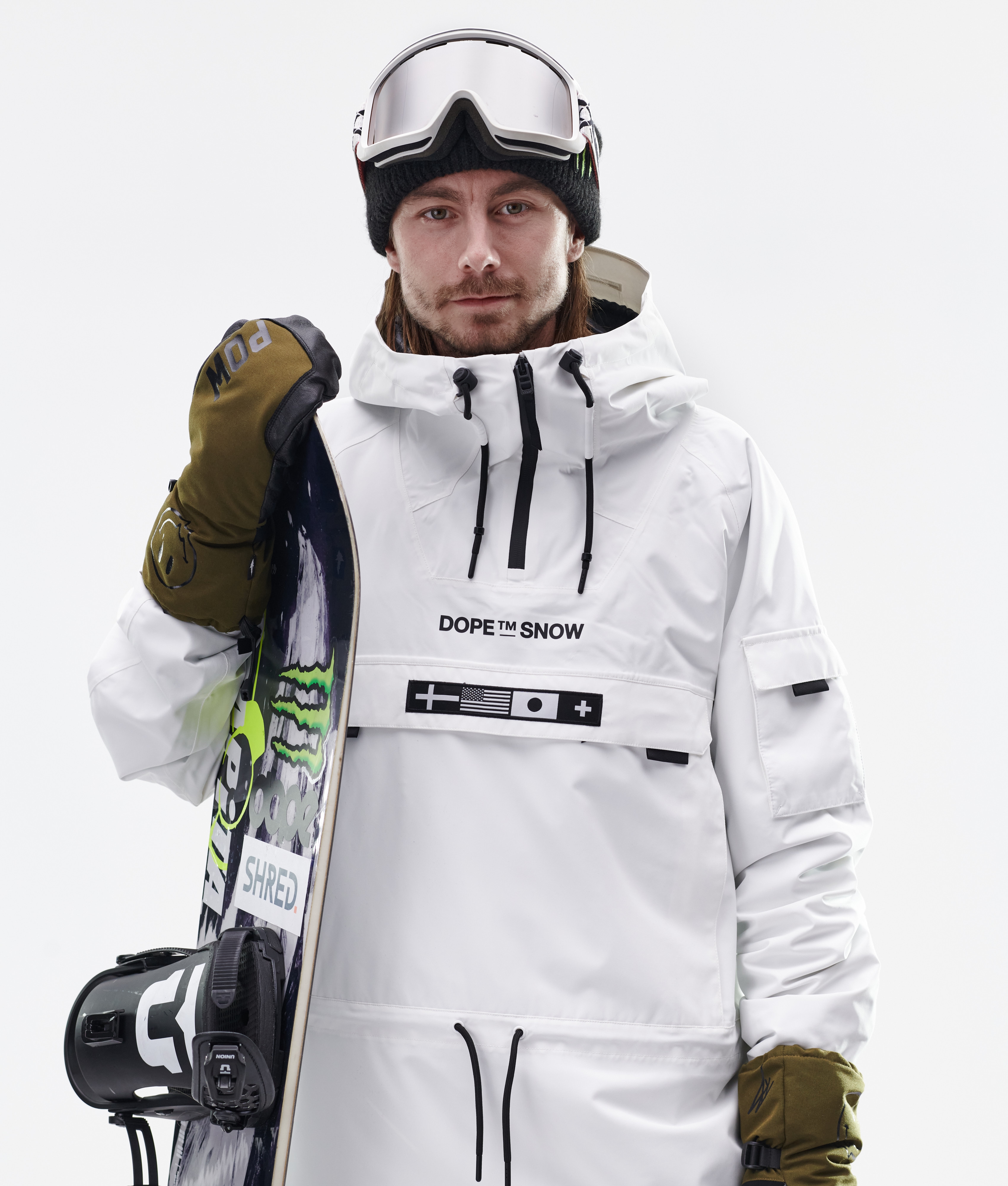 Dope KB Annok Snowboard Jacket Men White Ridestore UK