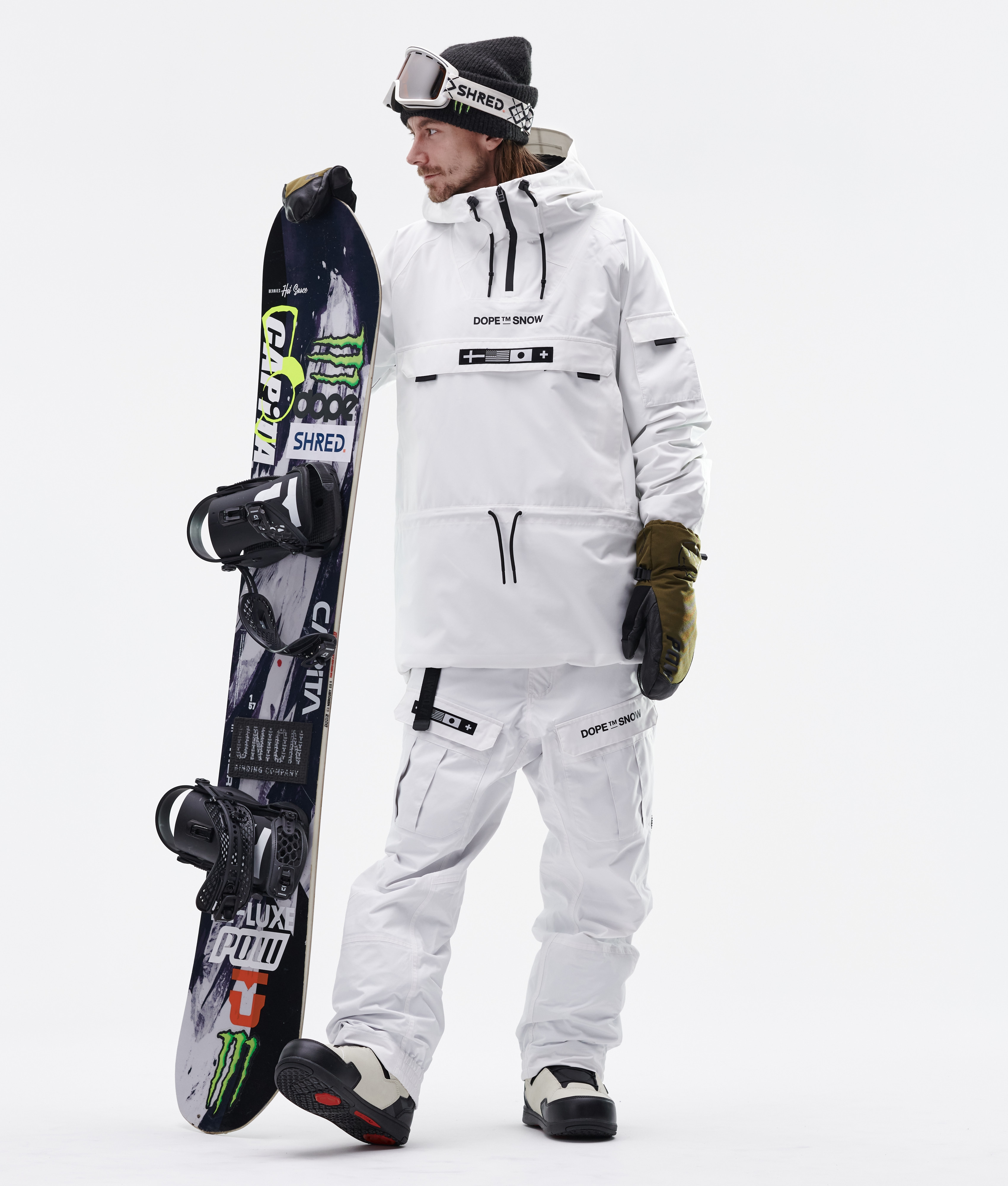Dope KB Annok Snowboard Jacket Men White Ridestore UK