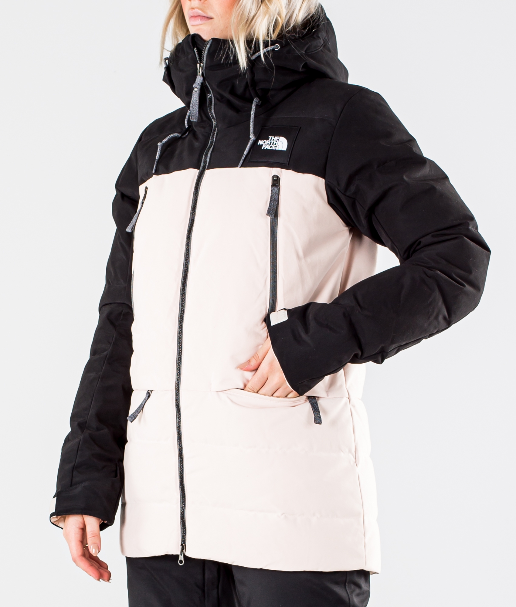 womens white north face ski jacket