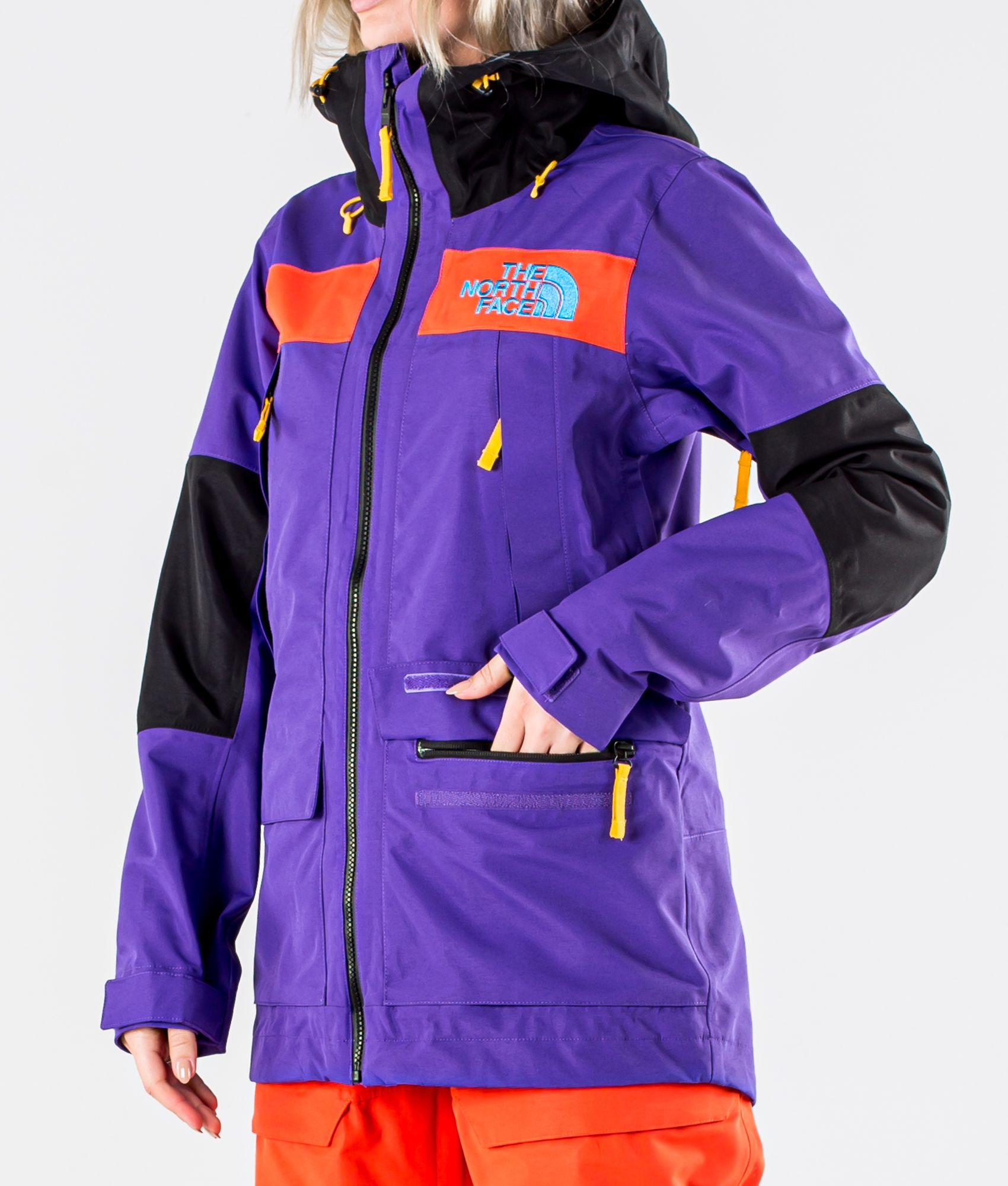 north face purple ski jacket